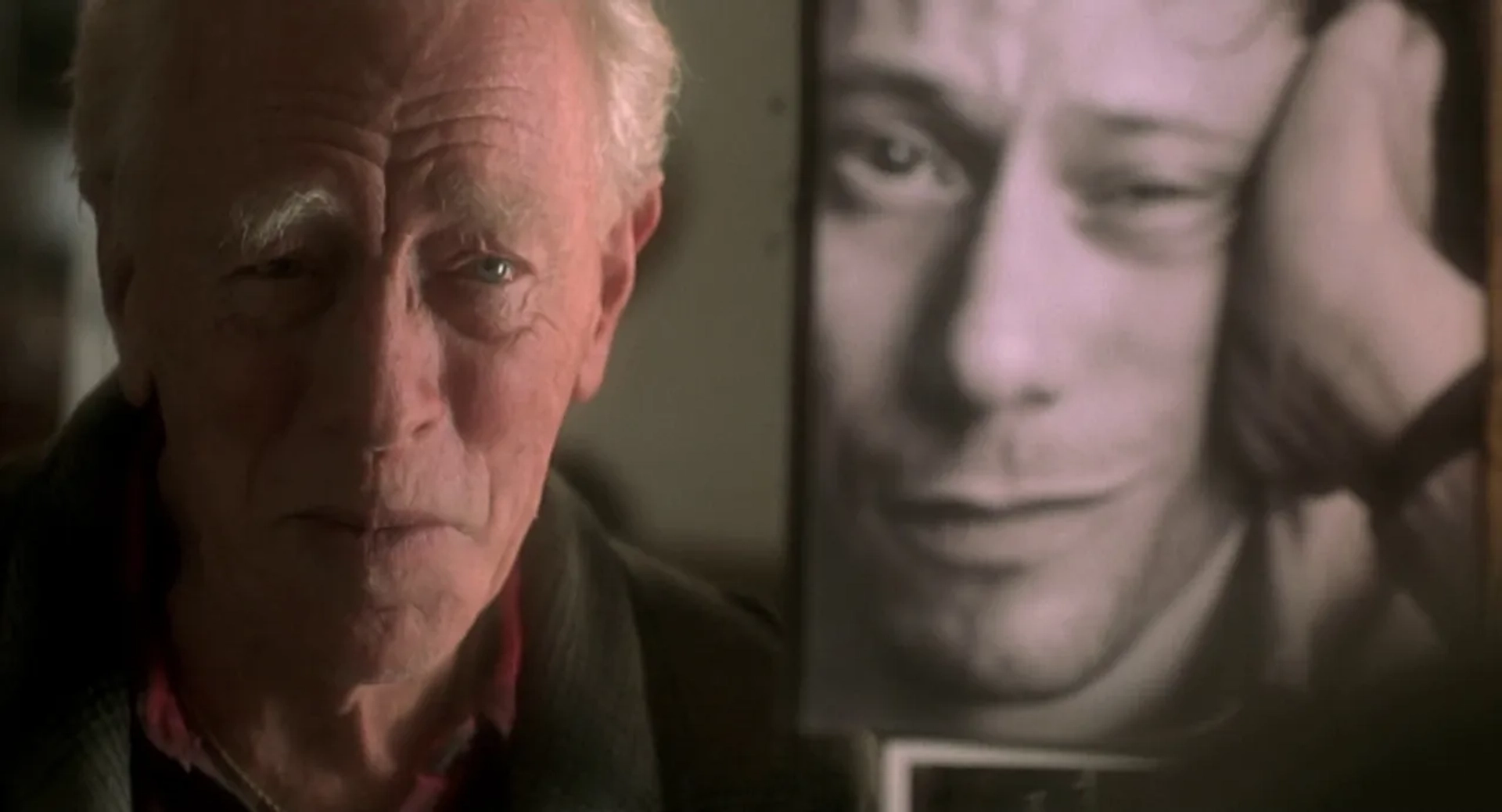 Max von Sydow and Mathieu Amalric in The Diving Bell and the Butterfly (2007)