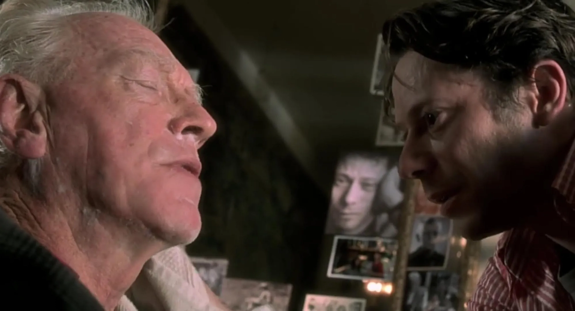 Max von Sydow and Mathieu Amalric in The Diving Bell and the Butterfly (2007)