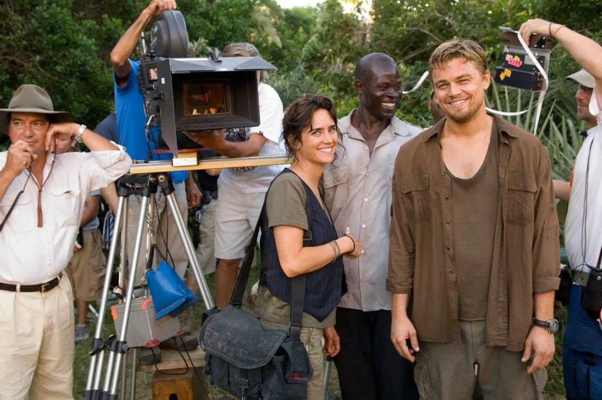 Jennifer Connelly, Leonardo DiCaprio, and Djimon Hounsou in Blood Diamond (2006)