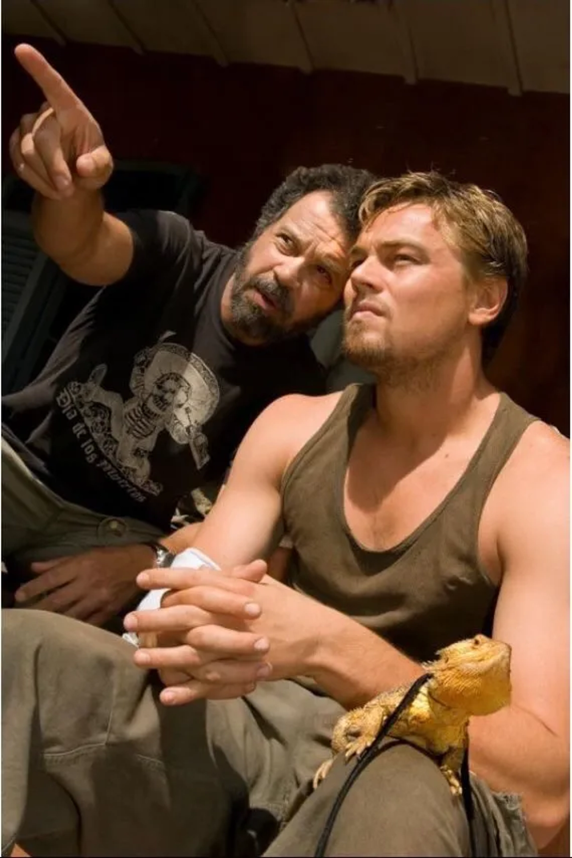 Leonardo DiCaprio and Edward Zwick in Blood Diamond (2006)