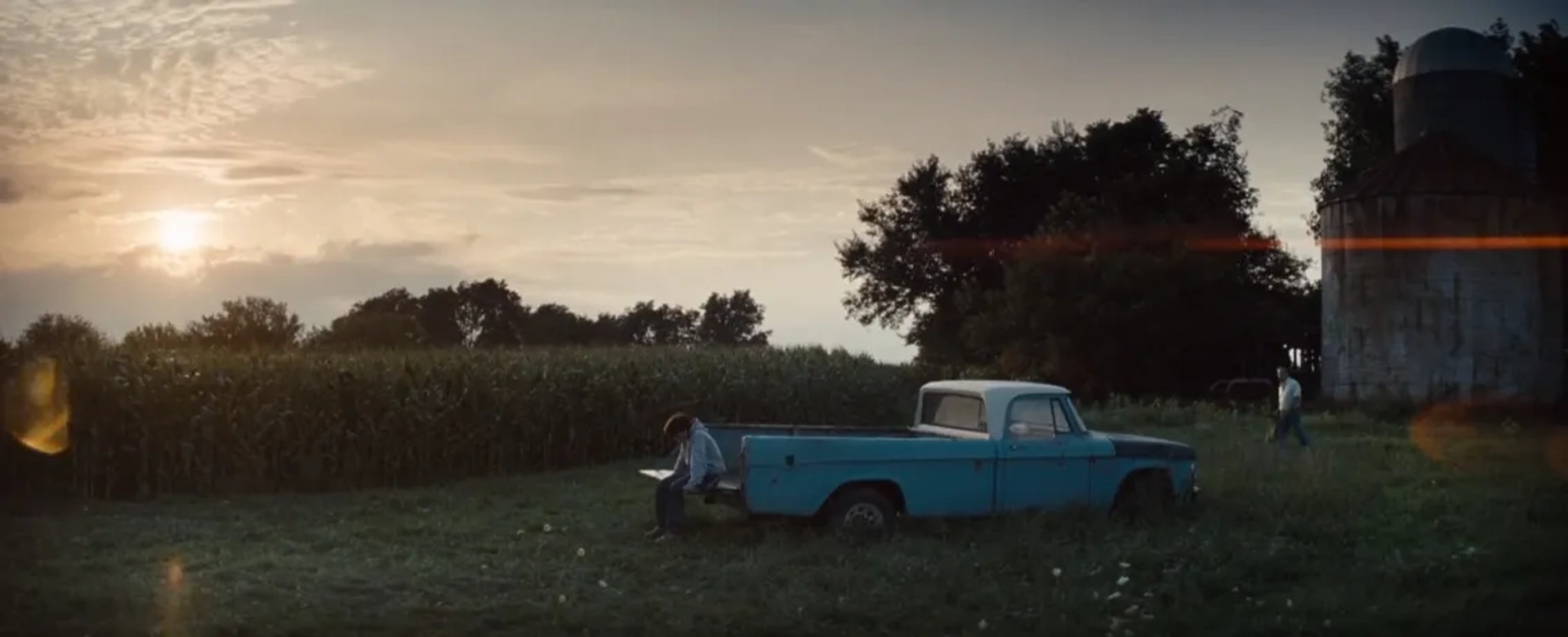 Kevin Costner and Dylan Sprayberry in Man of Steel (2013)