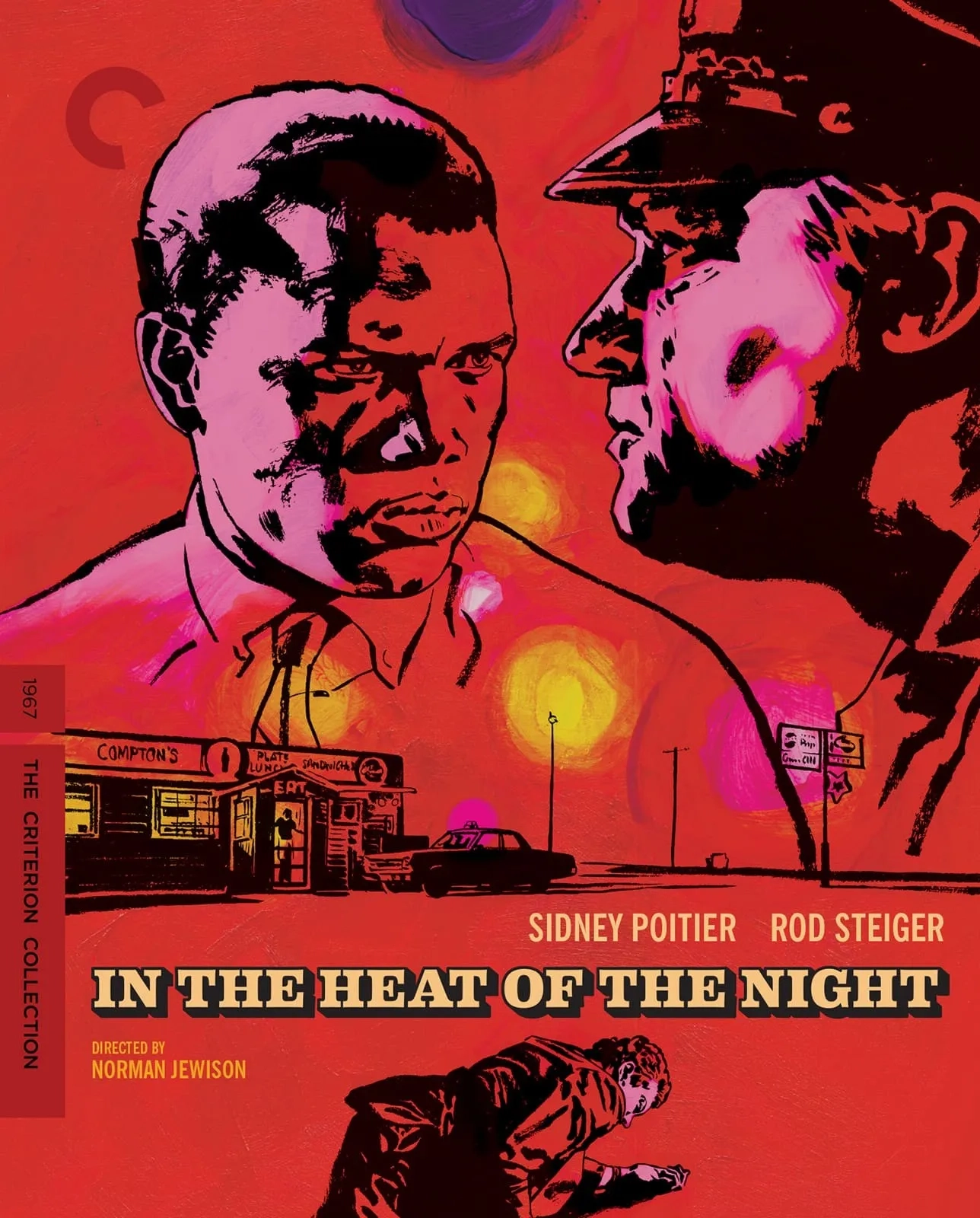 Sidney Poitier and Rod Steiger in In the Heat of the Night (1967)