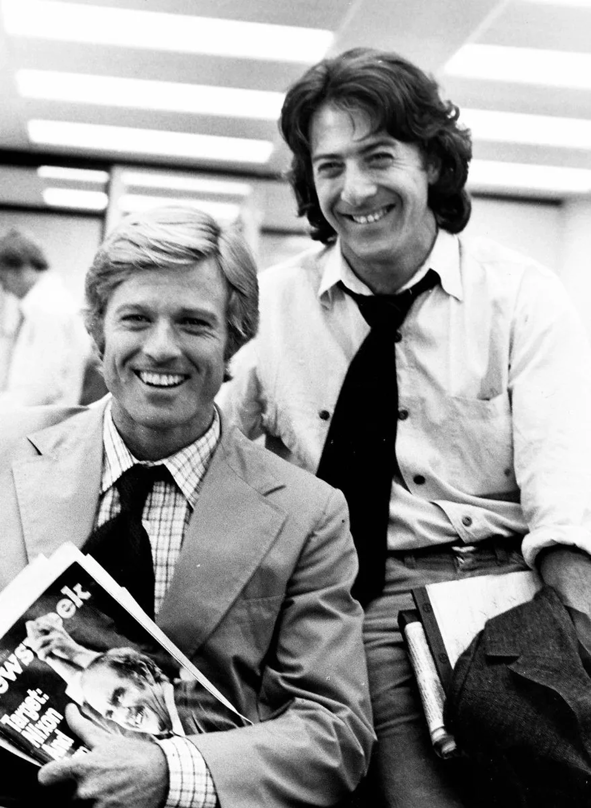 Dustin Hoffman and Robert Redford in All the President's Men (1976)