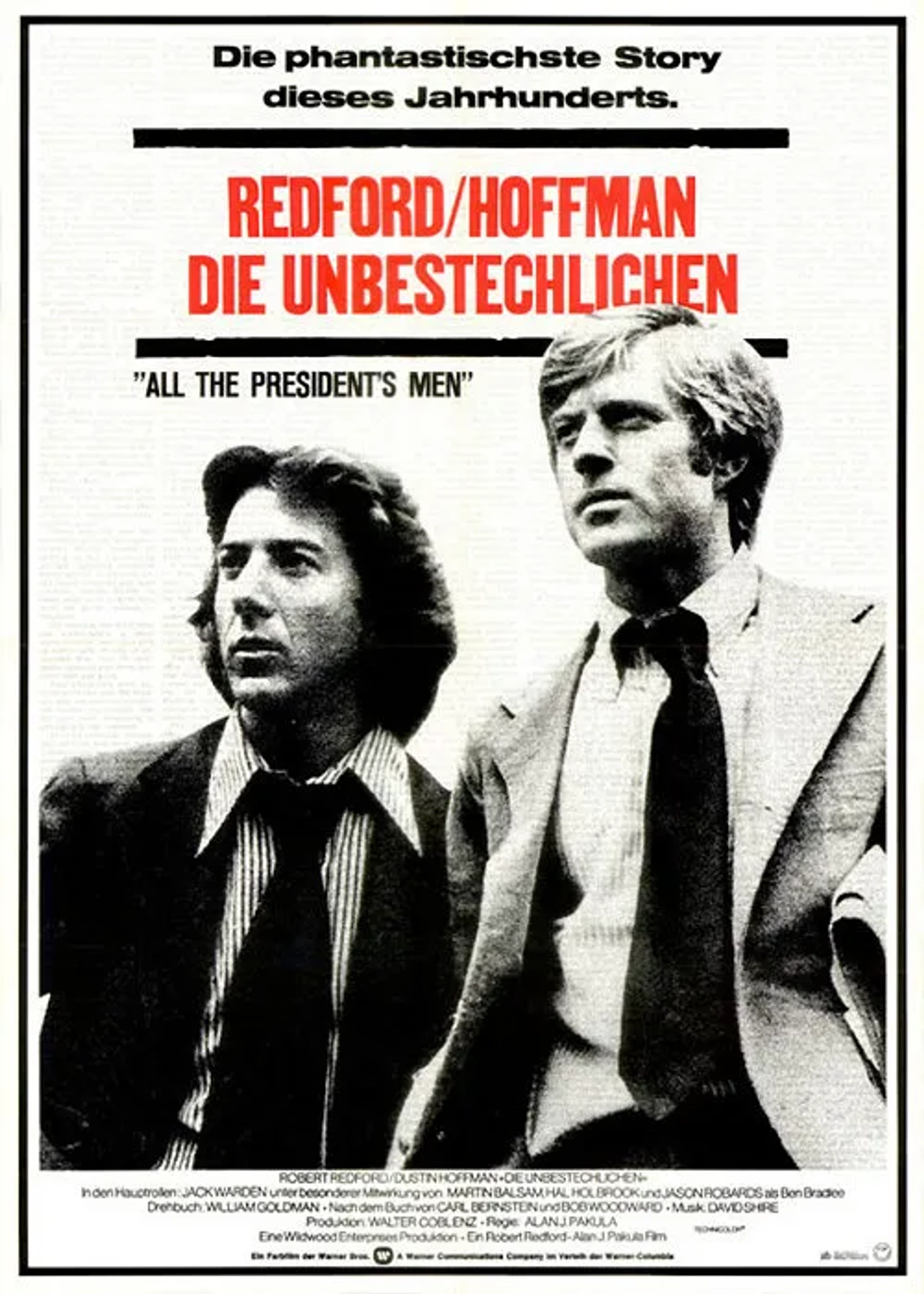 Dustin Hoffman and Robert Redford in All the President's Men (1976)