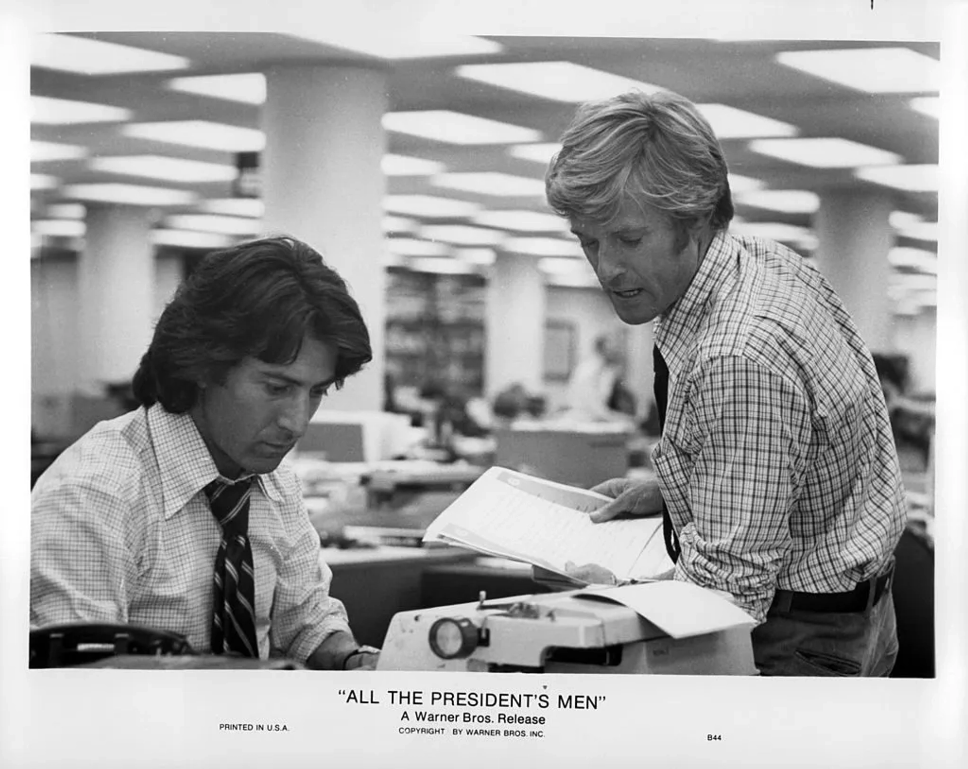 Dustin Hoffman and Robert Redford in All the President's Men (1976)