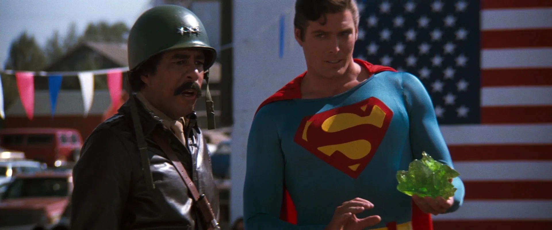 Richard Pryor and Christopher Reeve in Superman III (1983)