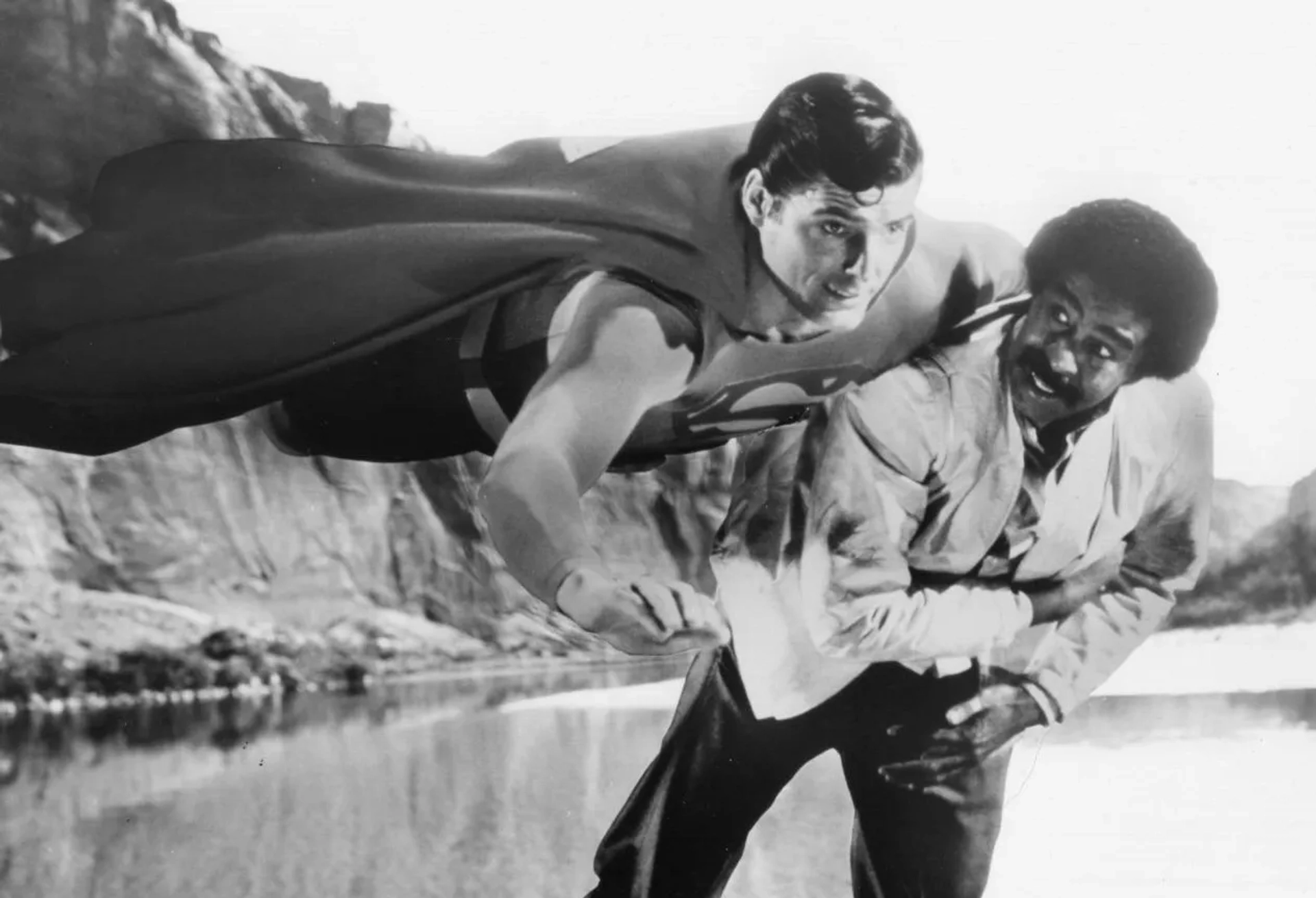 Richard Pryor and Christopher Reeve in Superman III (1983)