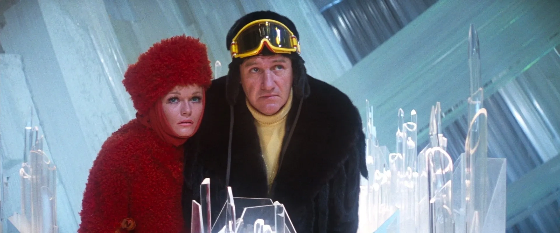 Gene Hackman and Valerie Perrine in Superman II (1980)