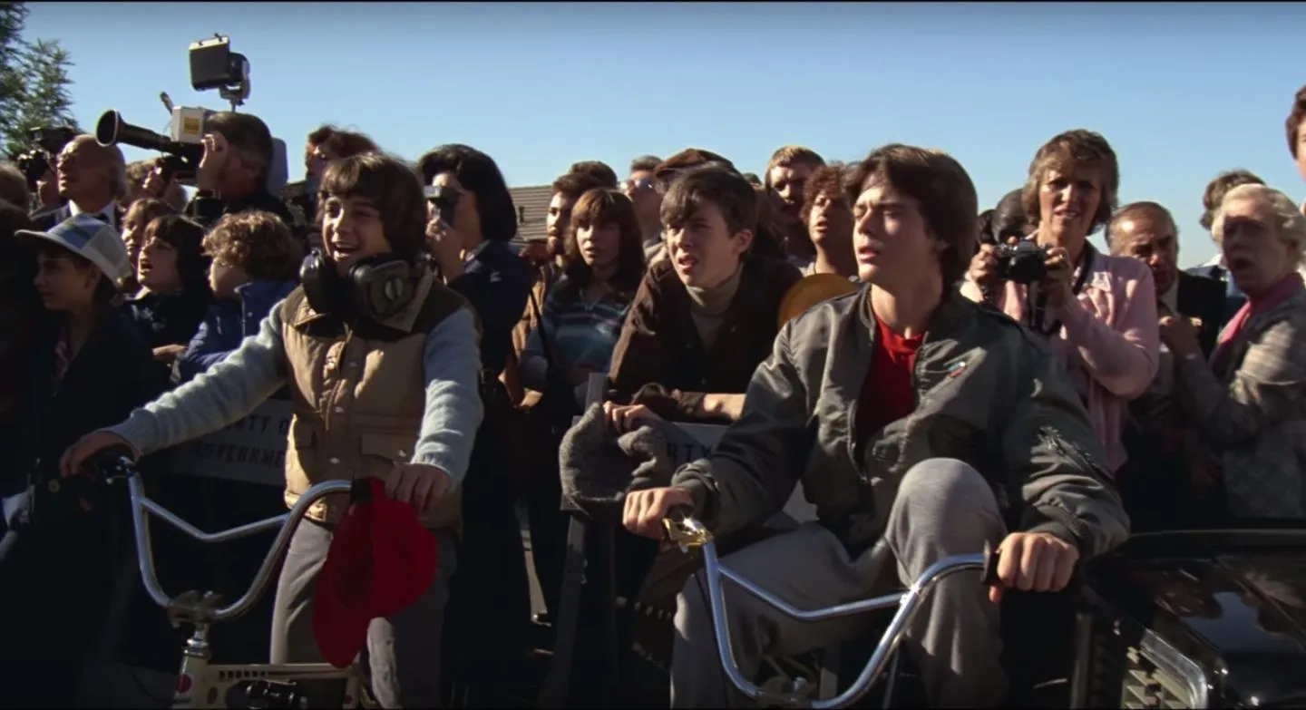 C. Thomas Howell, Sean Frye, and K.C. Martel in E.T. the Extra-Terrestrial (1982)