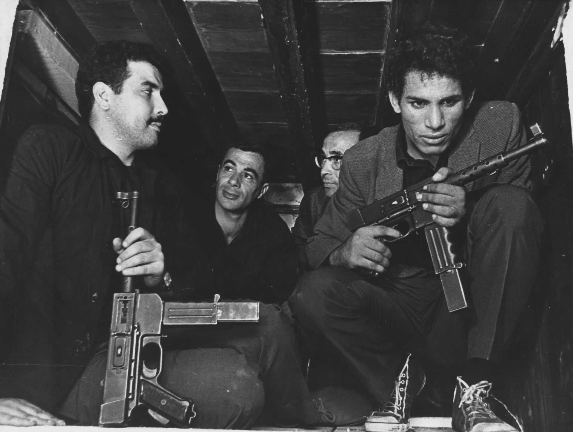 Brahim Hadjadj and Yacef Saadi in The Battle of Algiers (1966)