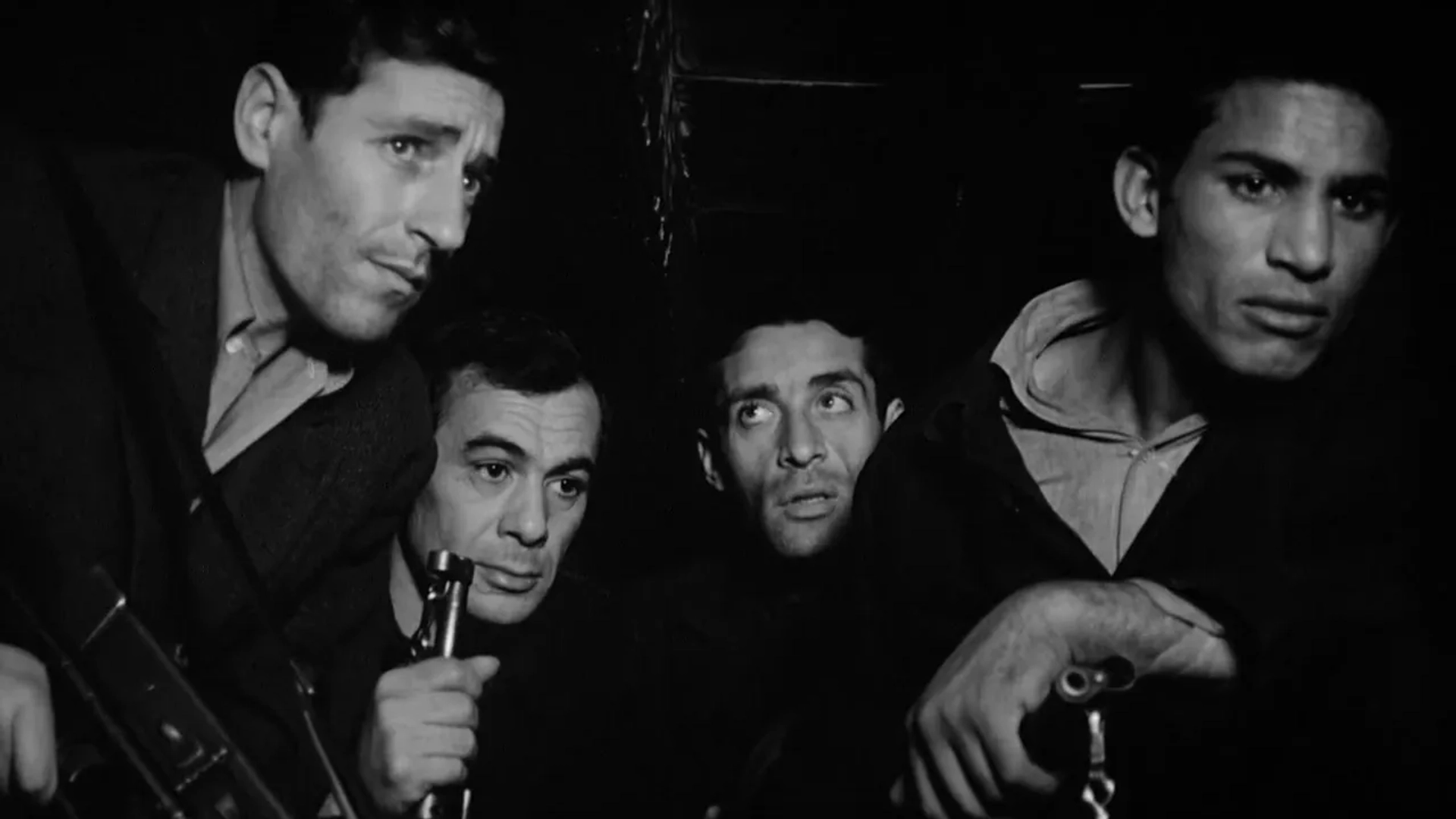 Brahim Hadjadj and Yacef Saadi in The Battle of Algiers (1966)