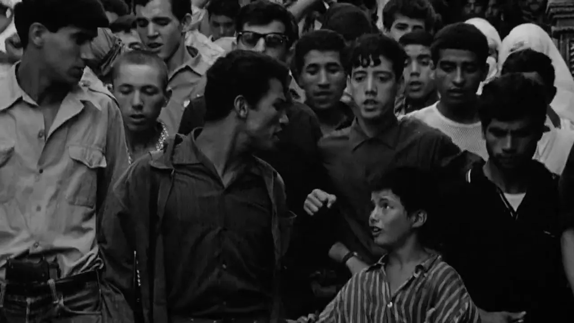 Mohamed Ben Kassen and Brahim Hadjadj in The Battle of Algiers (1966)