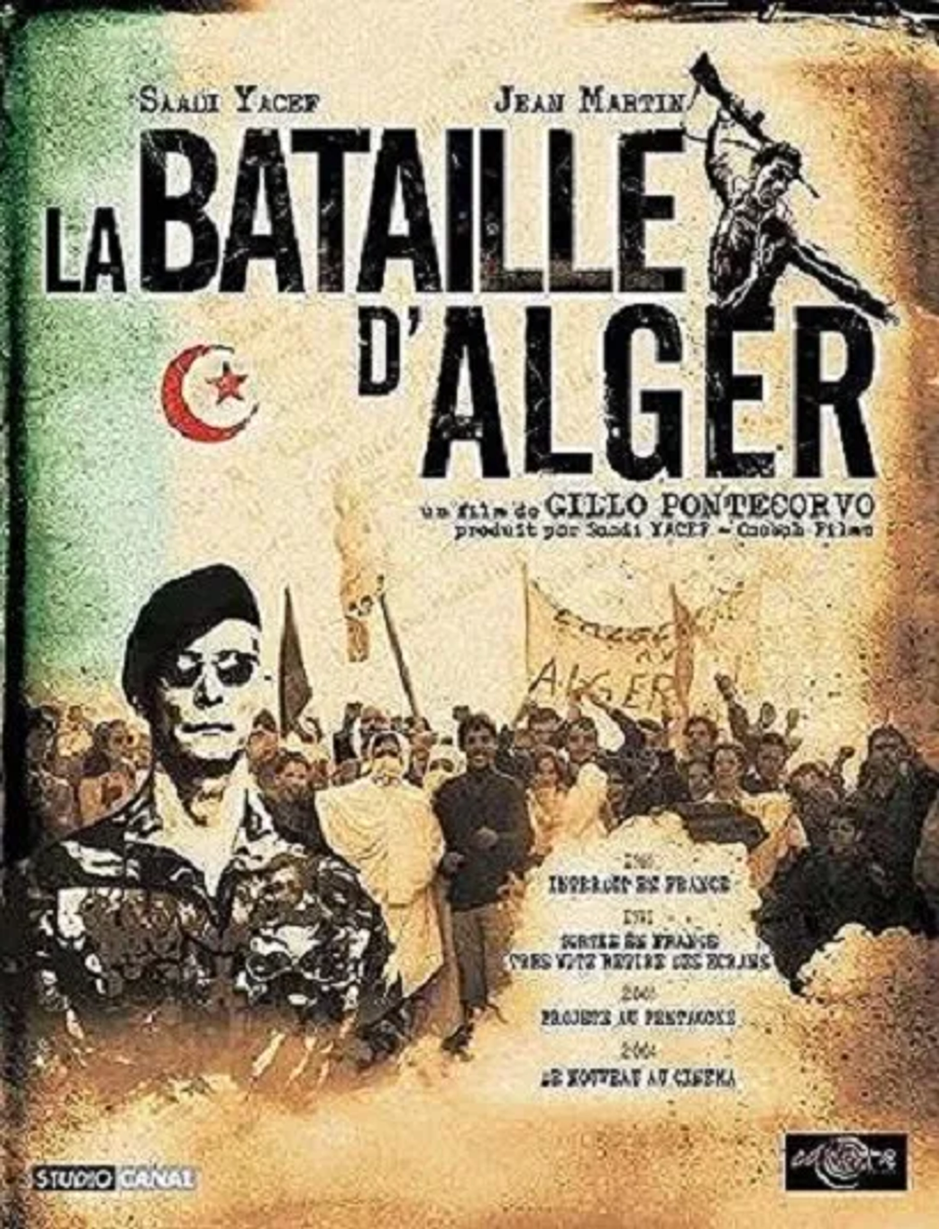 Brahim Hadjadj and Jean Martin in The Battle of Algiers (1966)