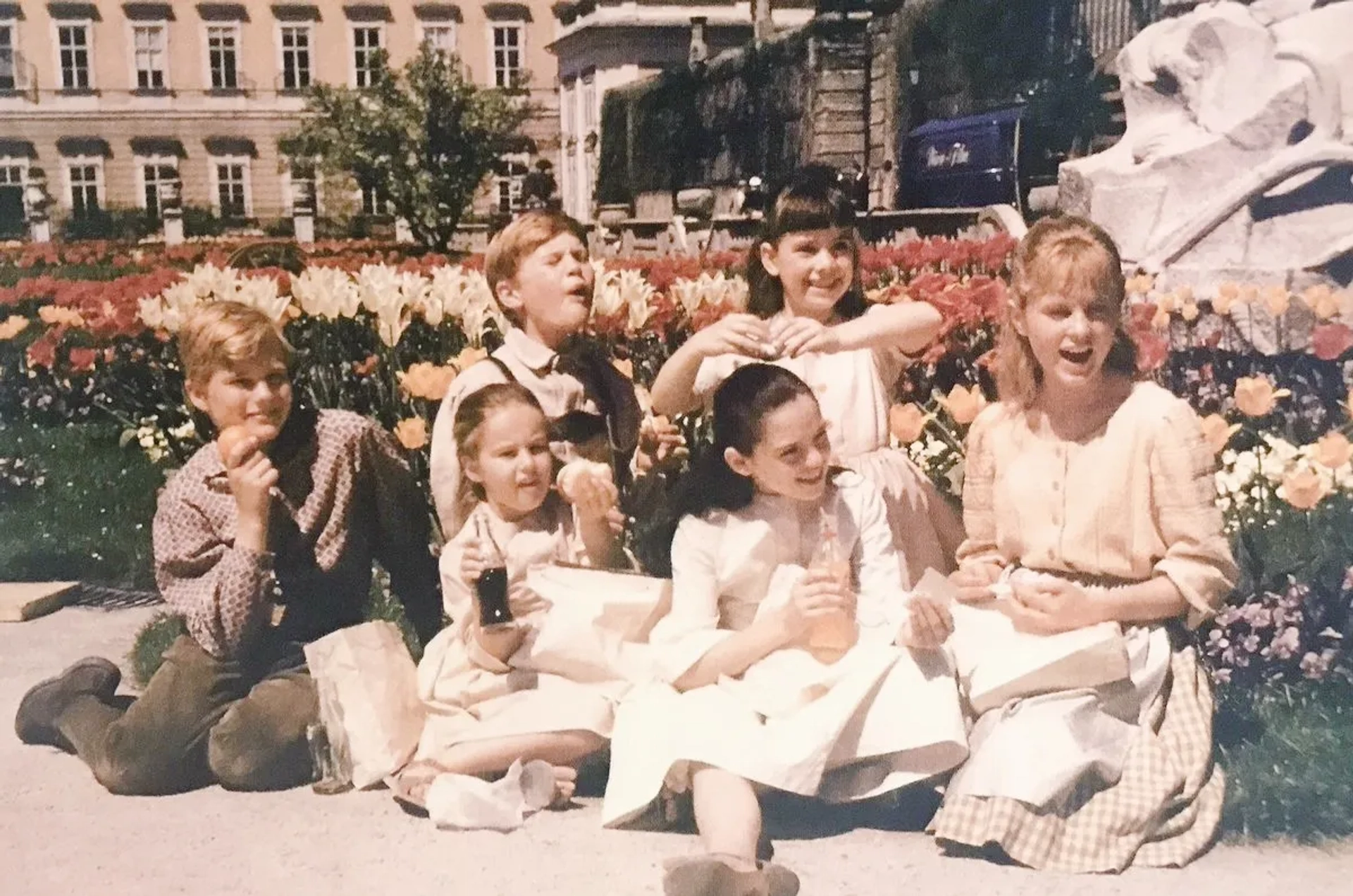 Angela Cartwright, Duane Chase, Nicholas Hammond, Kym Karath, Heather Menzies-Urich, and Debbie Turner in The Sound of Music (1965)