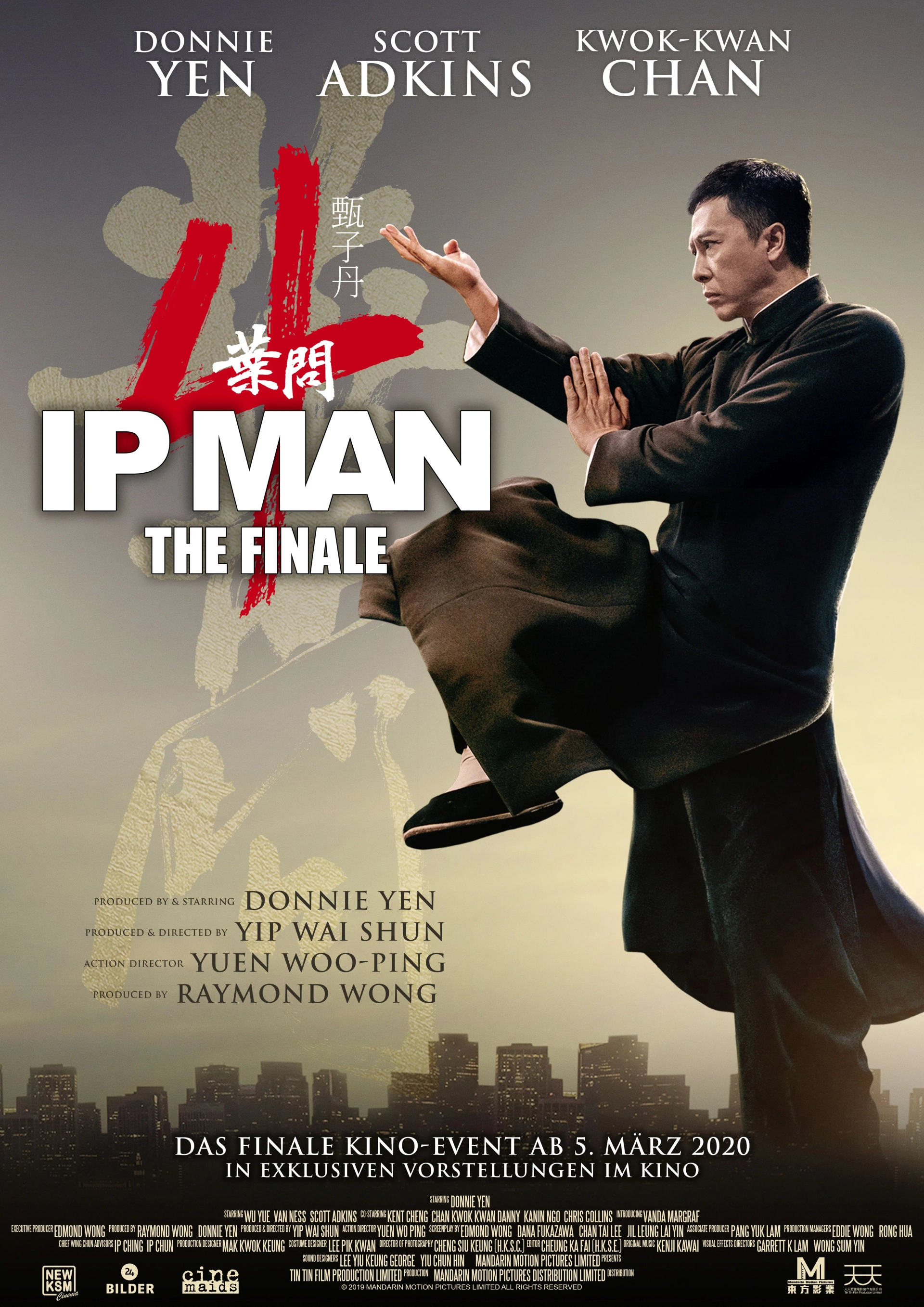 Scott Adkins, Donnie Yen, Mark Strange, Vanness Wu, Danny Kwok-Kwan Chan, Darren Leung, and Troy Sandford in Ip Man 4: The Finale (2019)