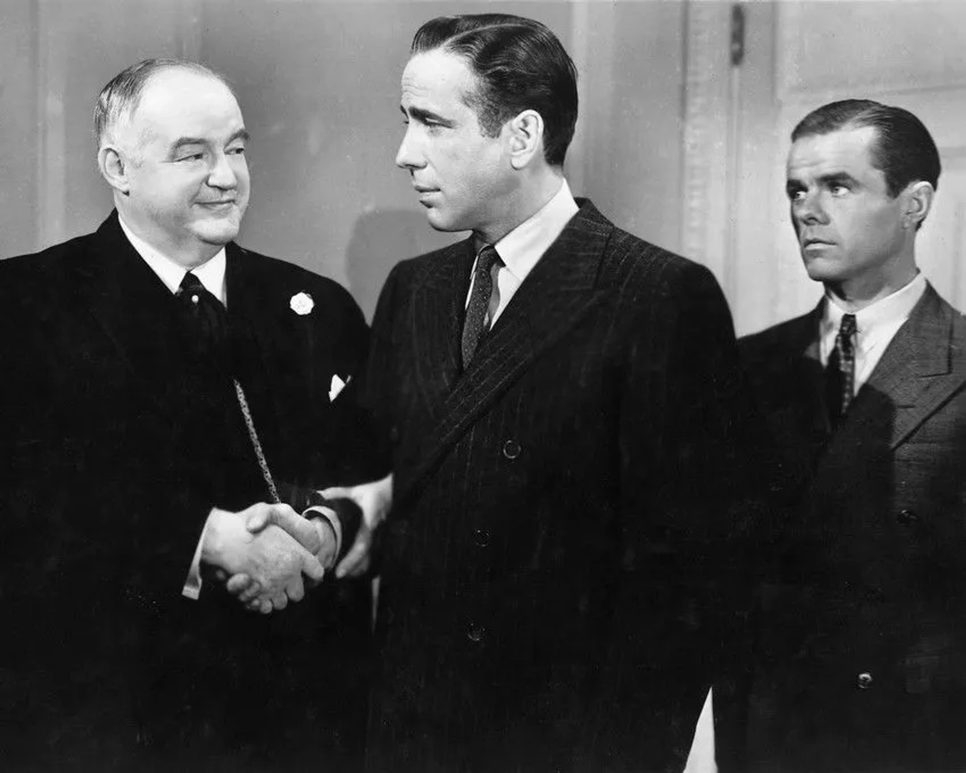 Humphrey Bogart, Sydney Greenstreet, and Elisha Cook Jr. in The Maltese Falcon (1941)