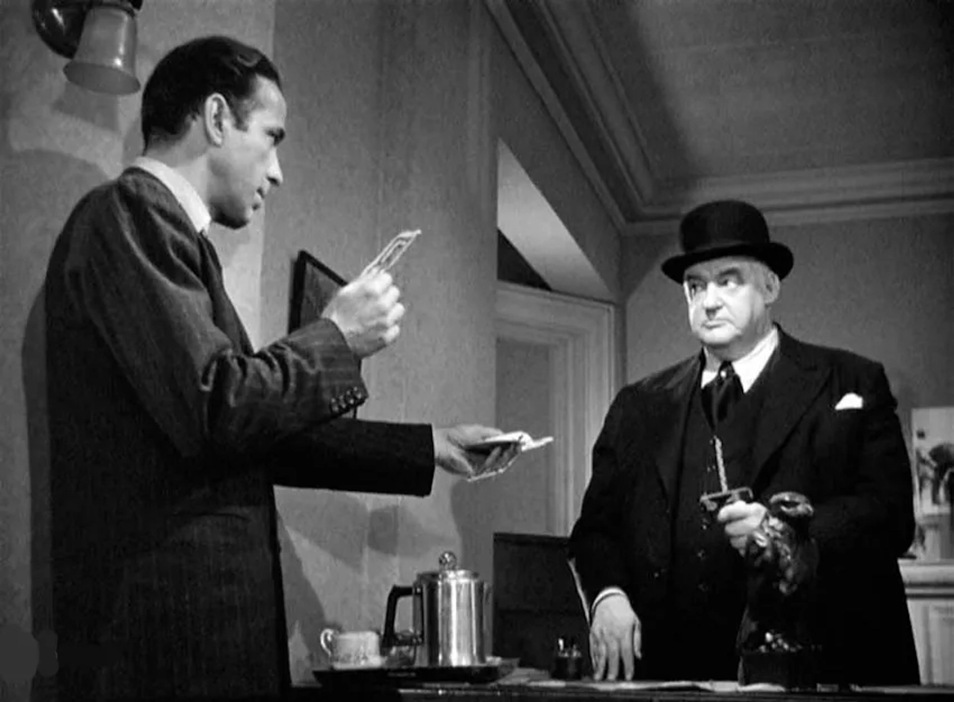 Humphrey Bogart and Sydney Greenstreet in The Maltese Falcon (1941)