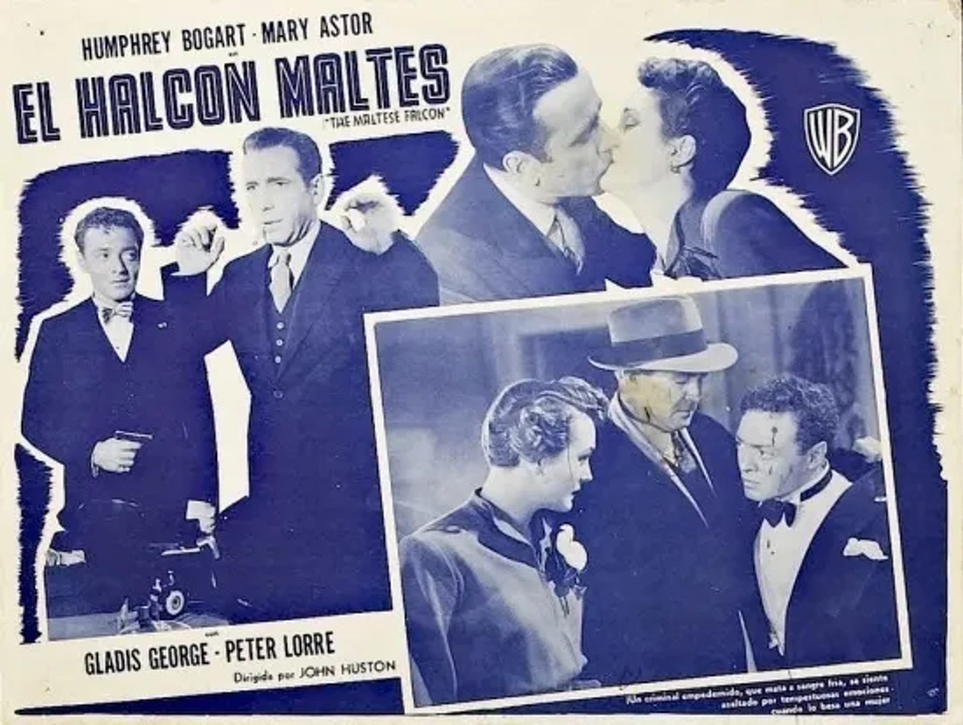 Humphrey Bogart, Peter Lorre, Mary Astor, and Barton MacLane in The Maltese Falcon (1941)