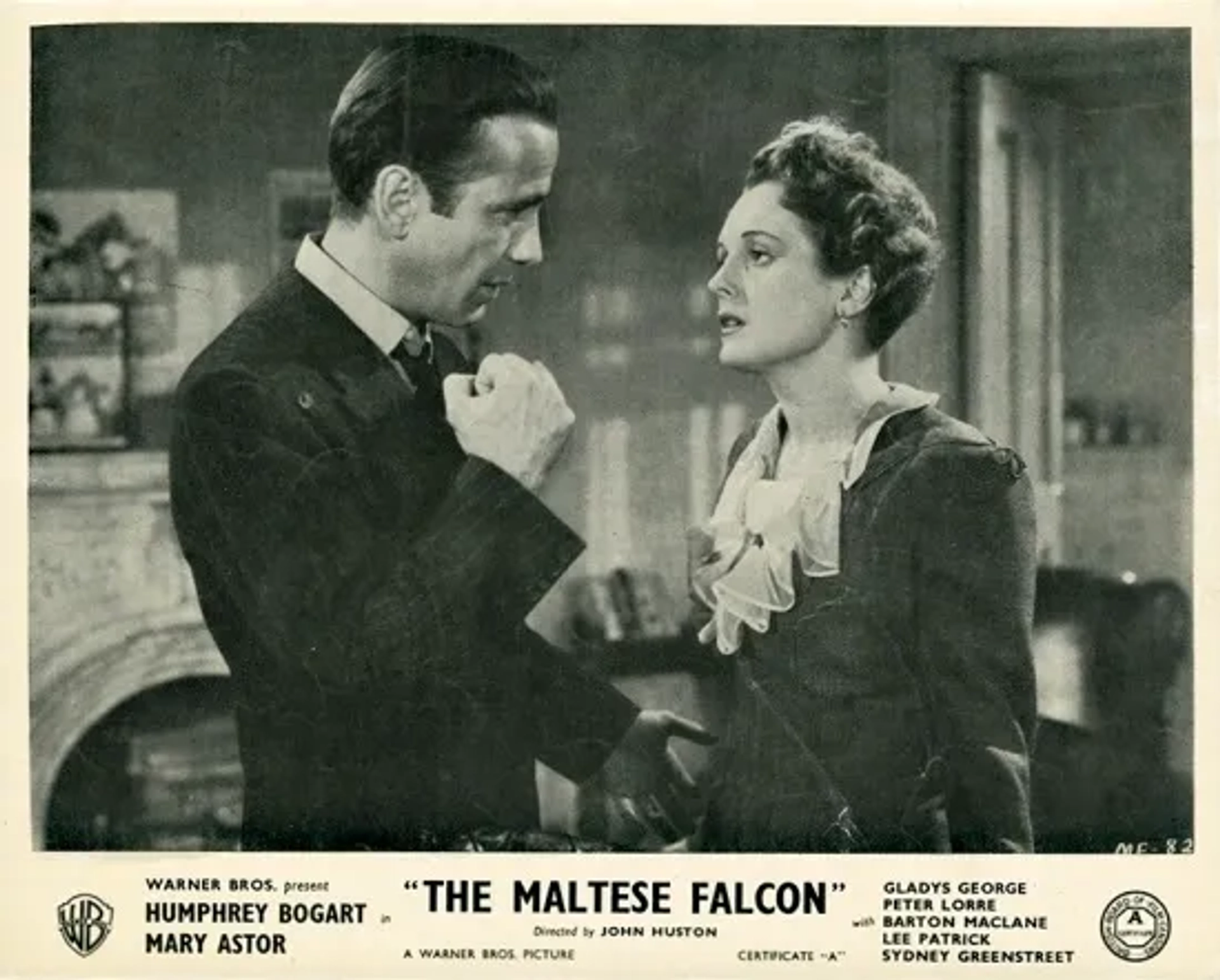 Humphrey Bogart and Mary Astor in The Maltese Falcon (1941)