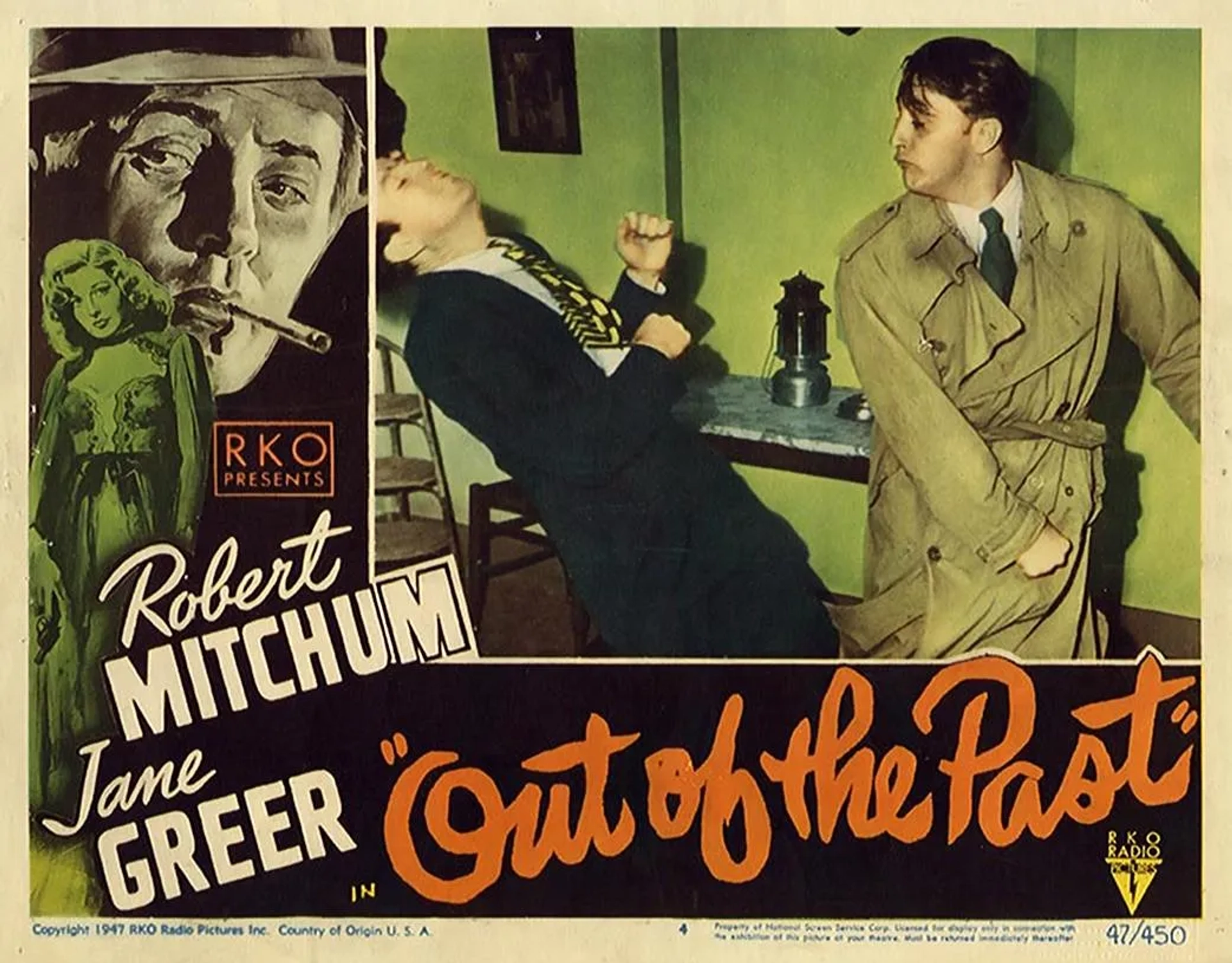 Robert Mitchum and Jane Greer in Out of the Past (1947)