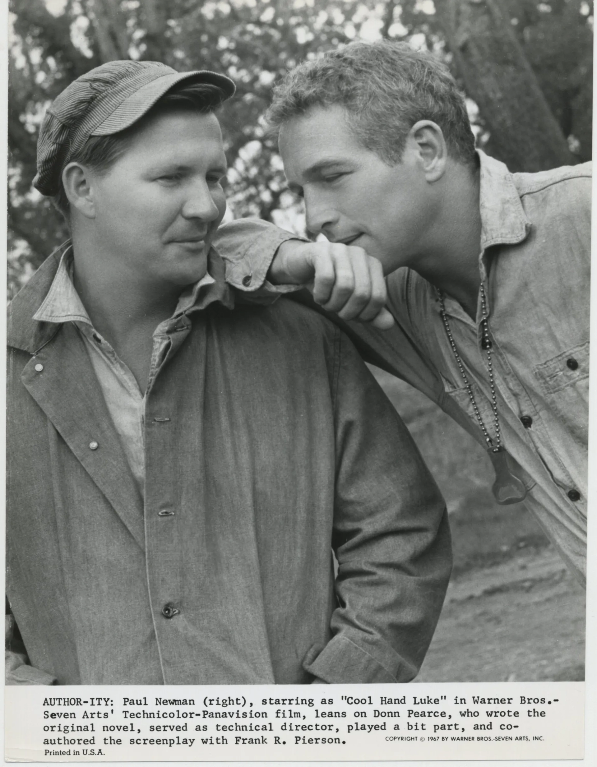 Paul Newman and Donn Pearce in Cool Hand Luke (1967)