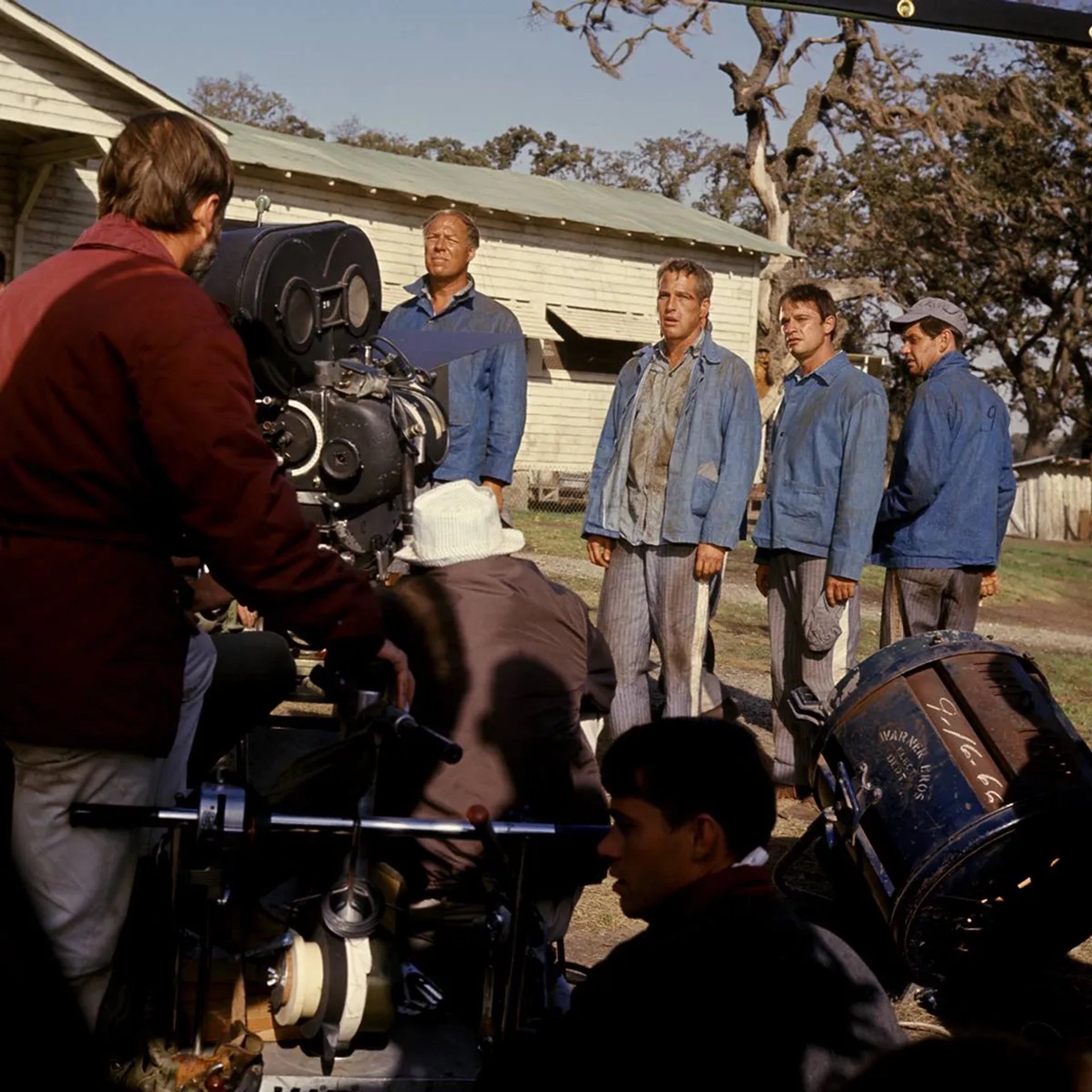 Paul Newman, Joe Don Baker, George Kennedy, and Ralph Waite in Cool Hand Luke (1967)