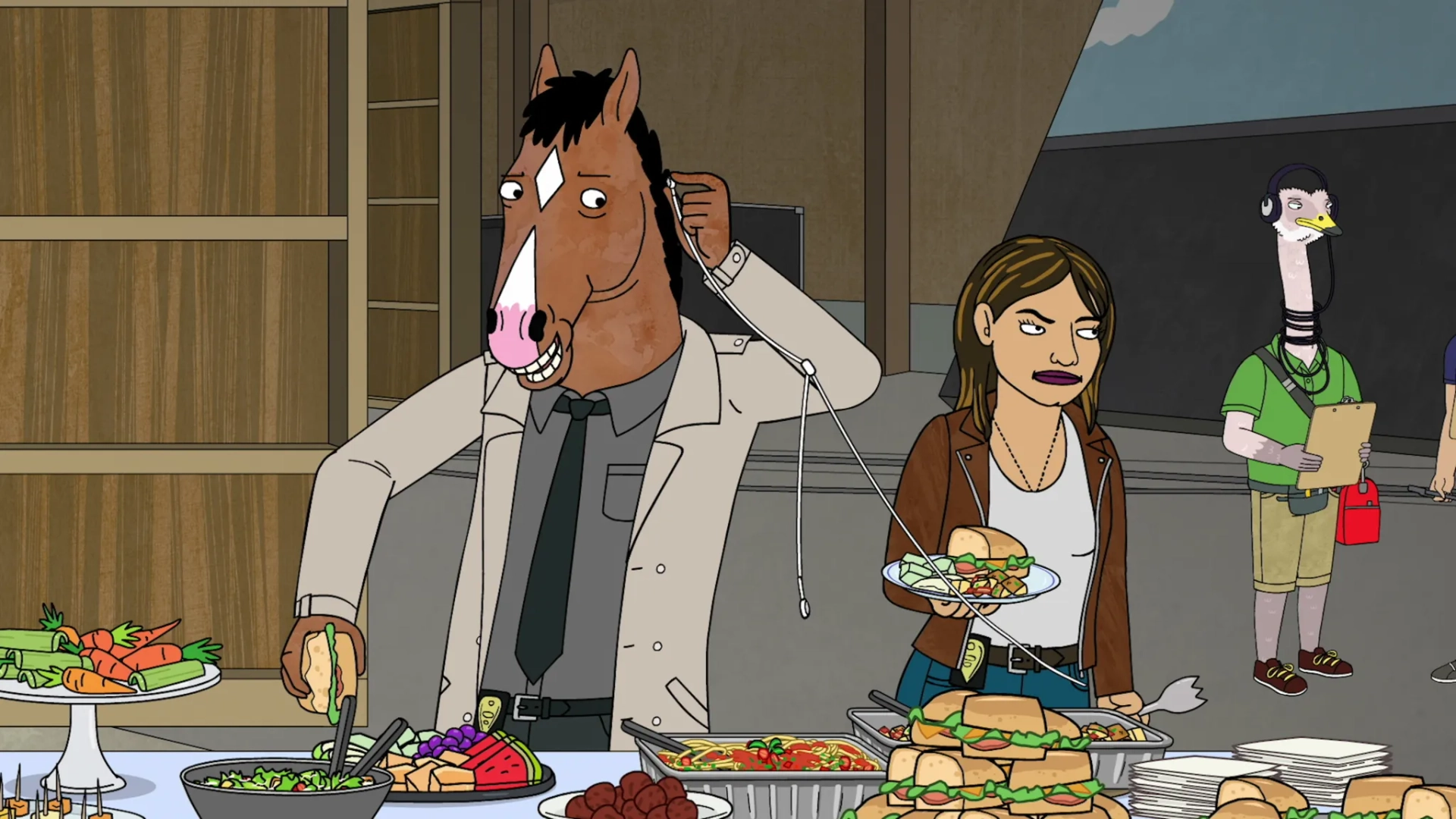 Will Arnett and Stephanie Beatriz in BoJack Horseman (2014)