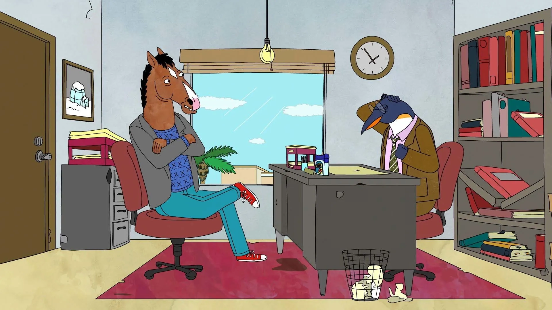 Will Arnett and Patton Oswalt in BoJack Horseman (2014)