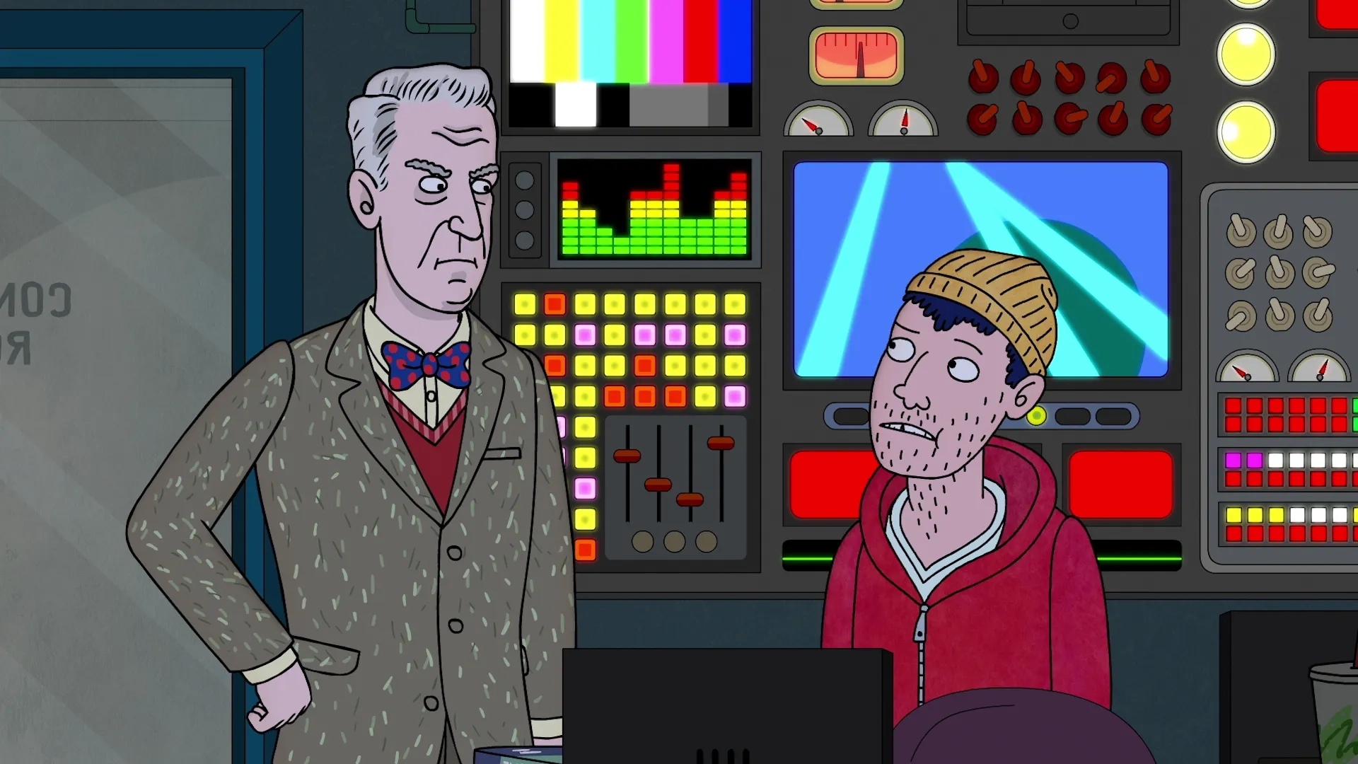 Alan Arkin and Aaron Paul in BoJack Horseman (2014)