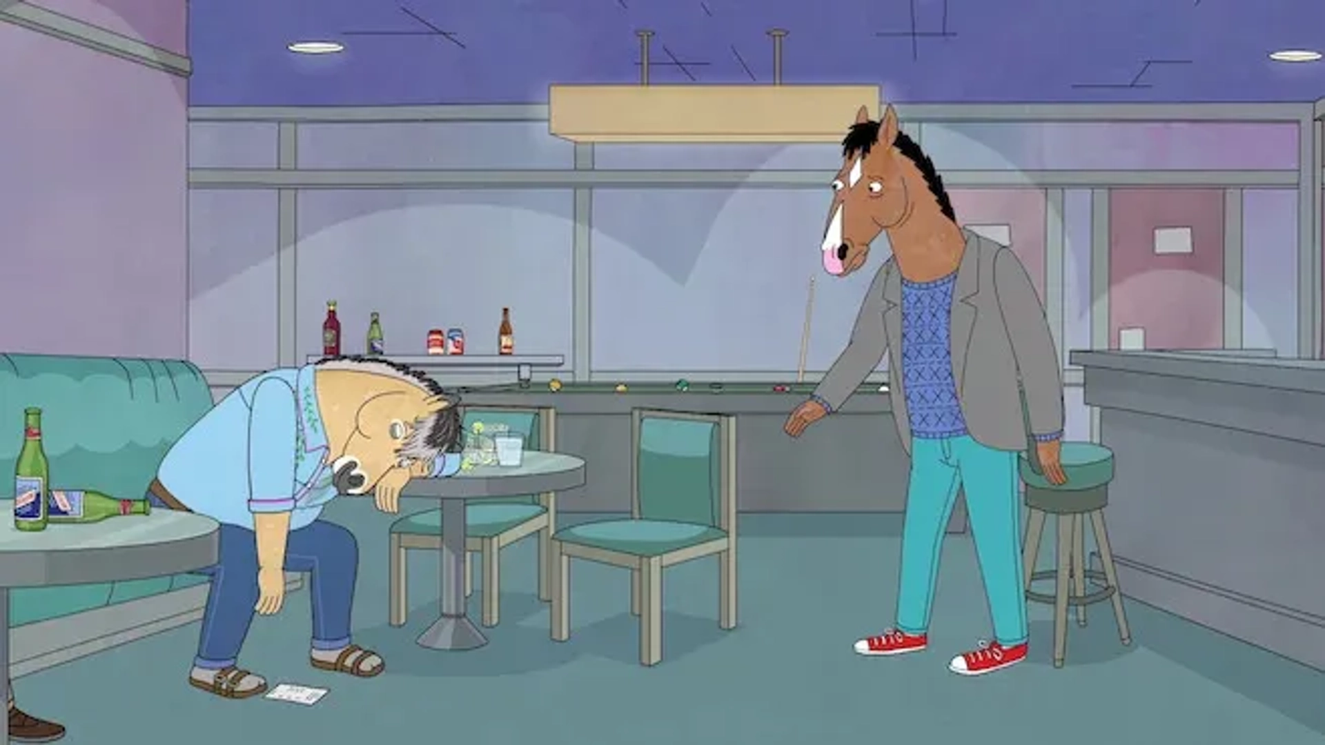 Will Arnett and Sam Richardson in BoJack Horseman: The Kidney Stays in the Picture (2019)