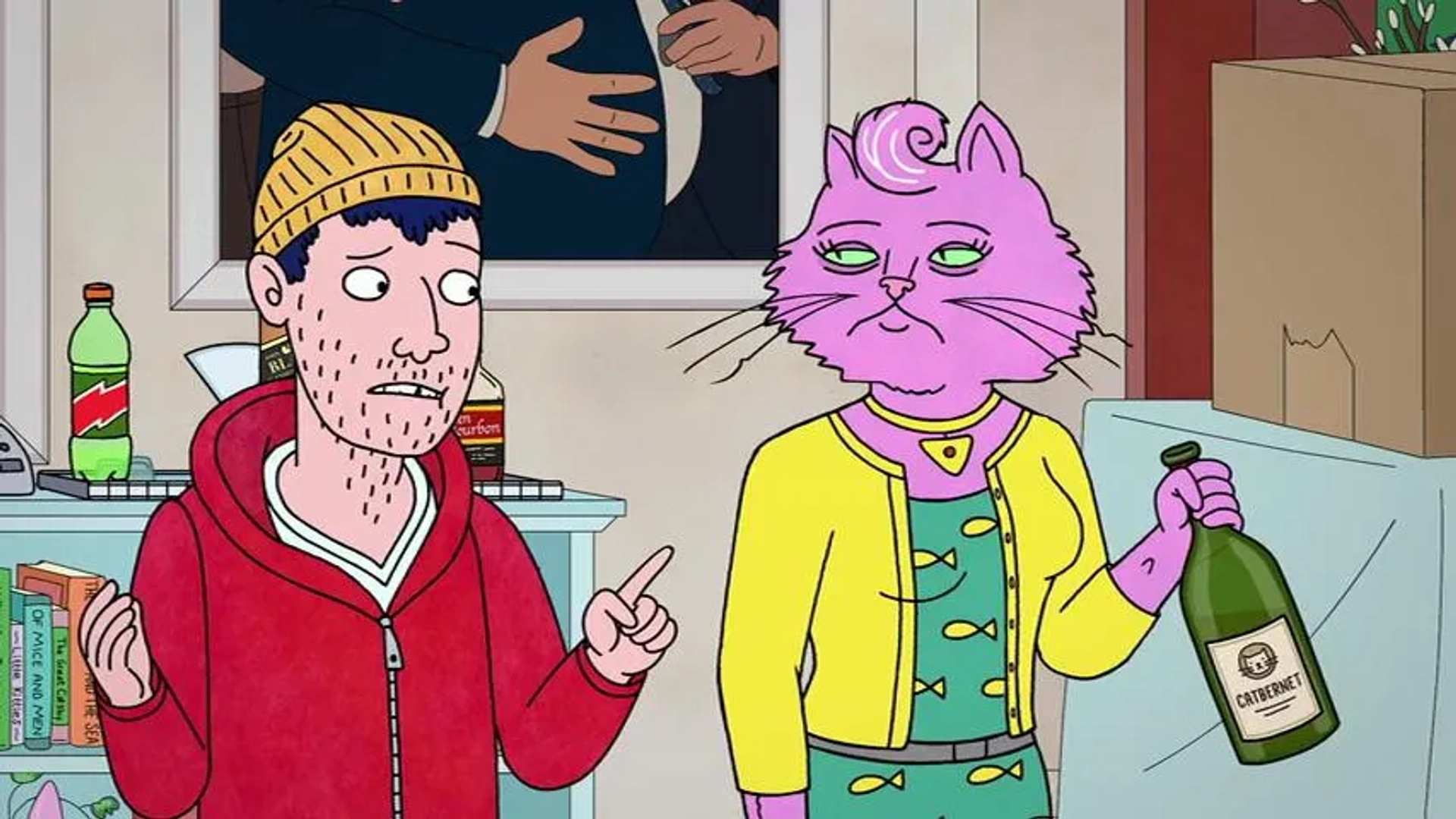 Aaron Paul and Amy Sedaris in BoJack Horseman (2014)