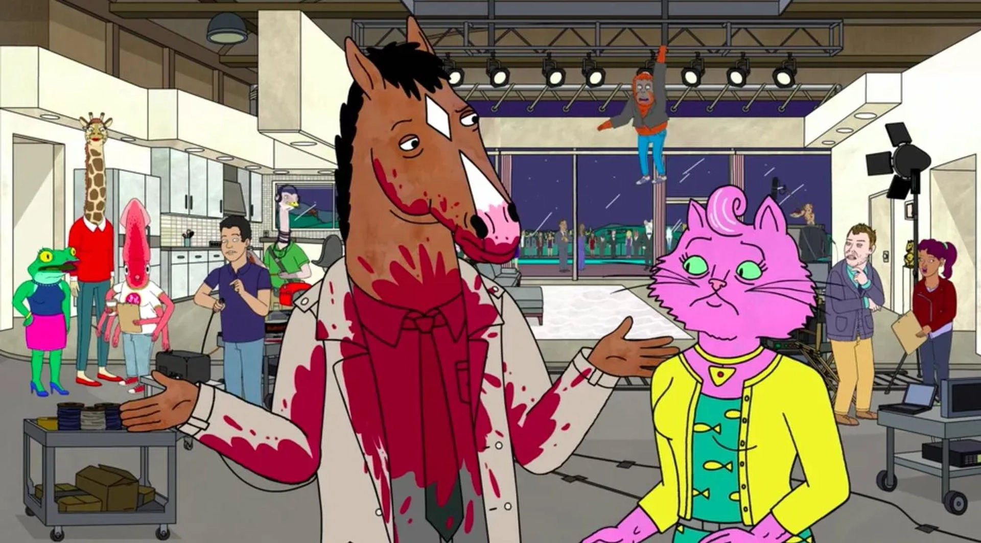 Will Arnett and Amy Sedaris in BoJack Horseman (2014)