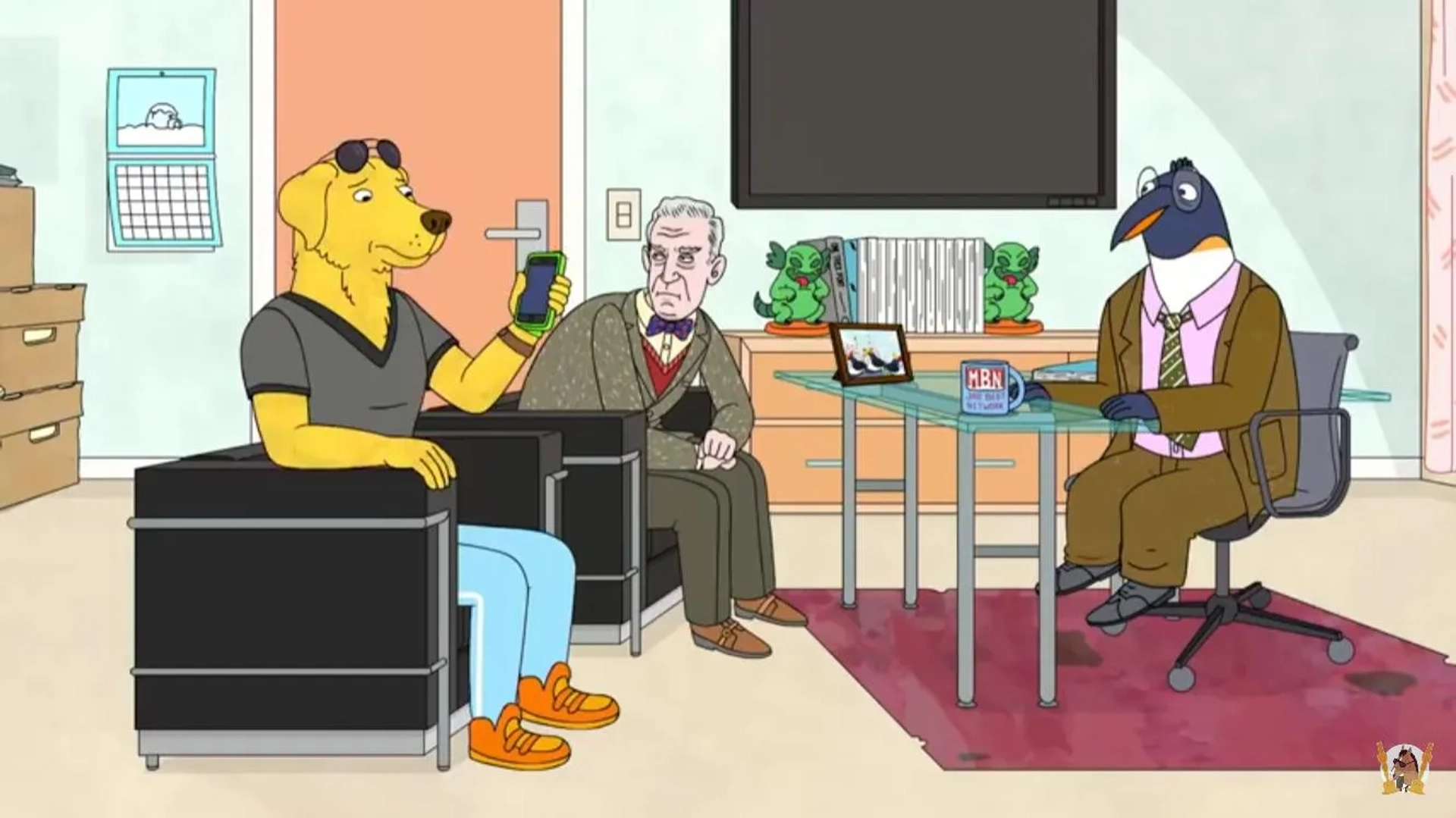 Paul F. Tompkins and Patton Oswalt in BoJack Horseman (2014)