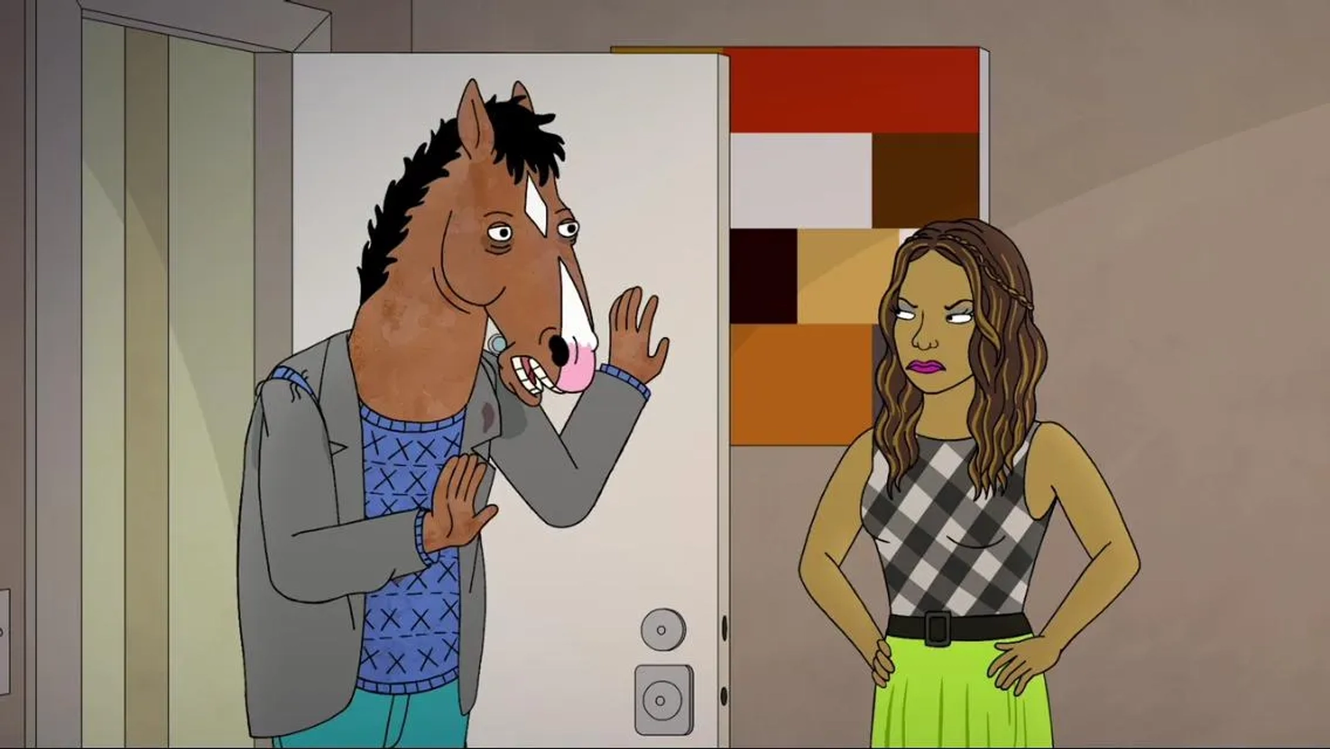 Angela Bassett and Will Arnett in BoJack Horseman (2014)