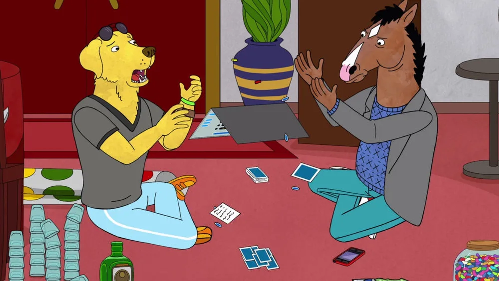 Will Arnett and Paul F. Tompkins in BoJack Horseman (2014)