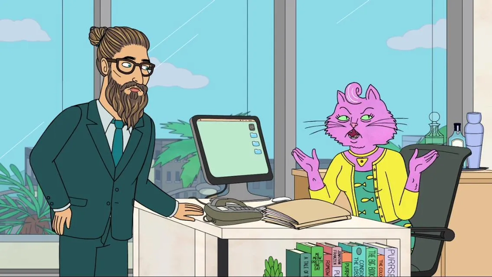 Diedrich Bader and Amy Sedaris in BoJack Horseman (2014)