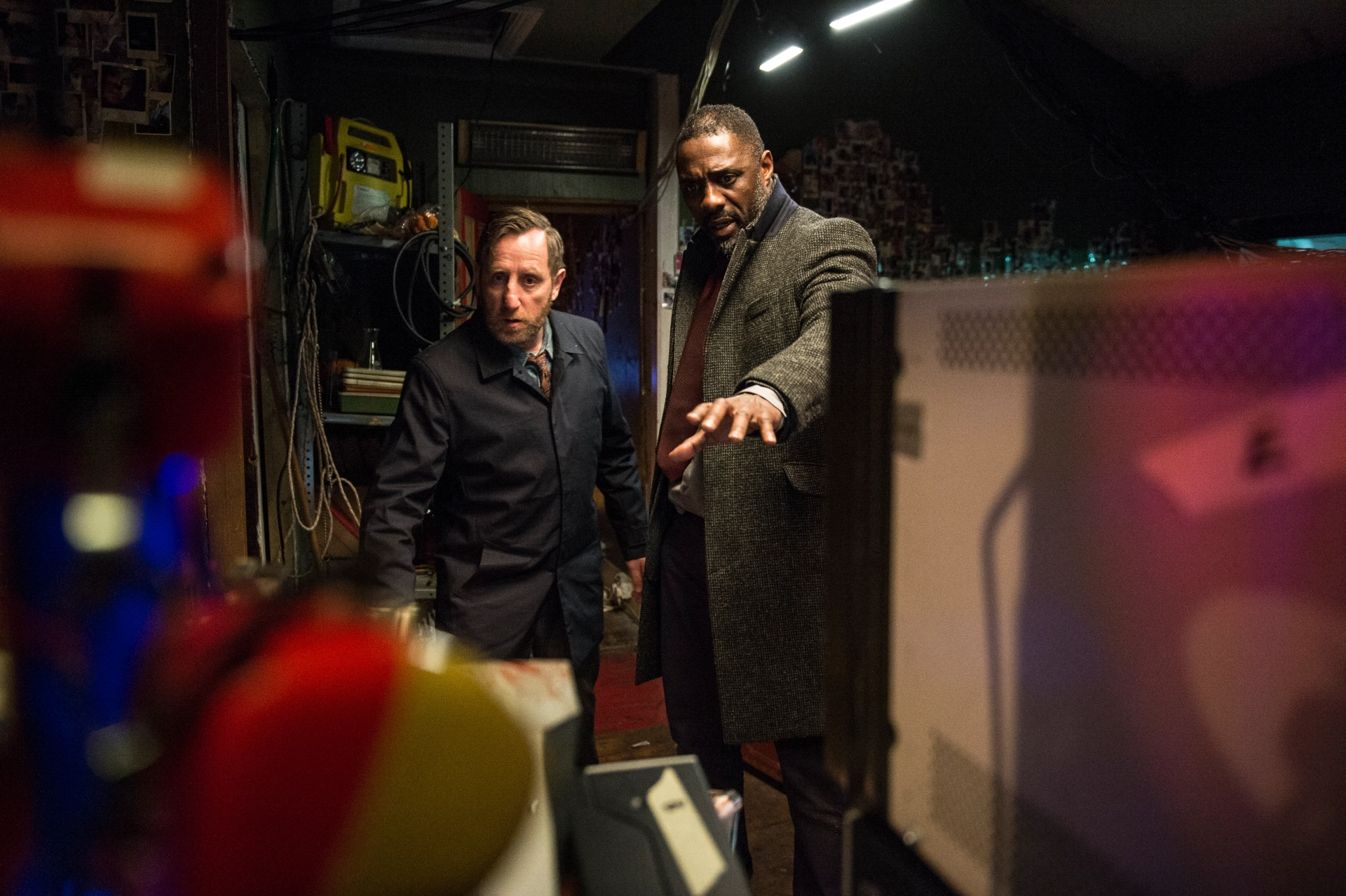 Idris Elba and Michael Smiley in Luther (2010)