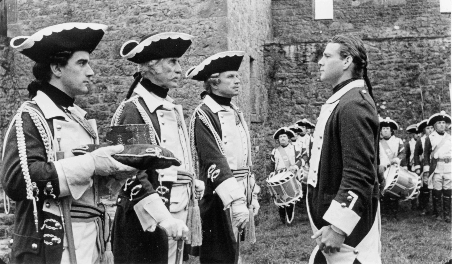 Hardy Krüger, Ferdy Mayne, and Ryan O'Neal in Barry Lyndon (1975)