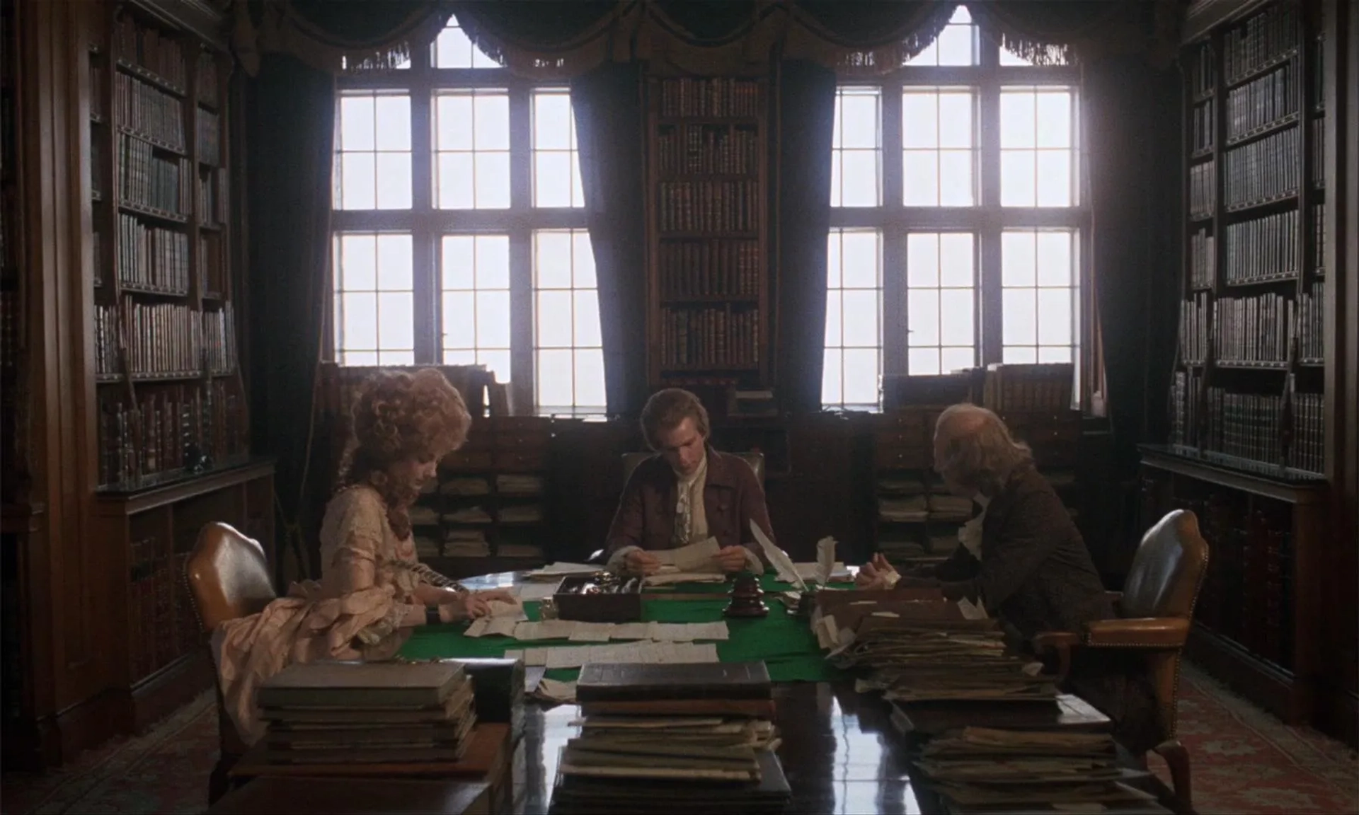 Marisa Berenson, Ryan O'Neal, and Philip Stone in Barry Lyndon (1975)