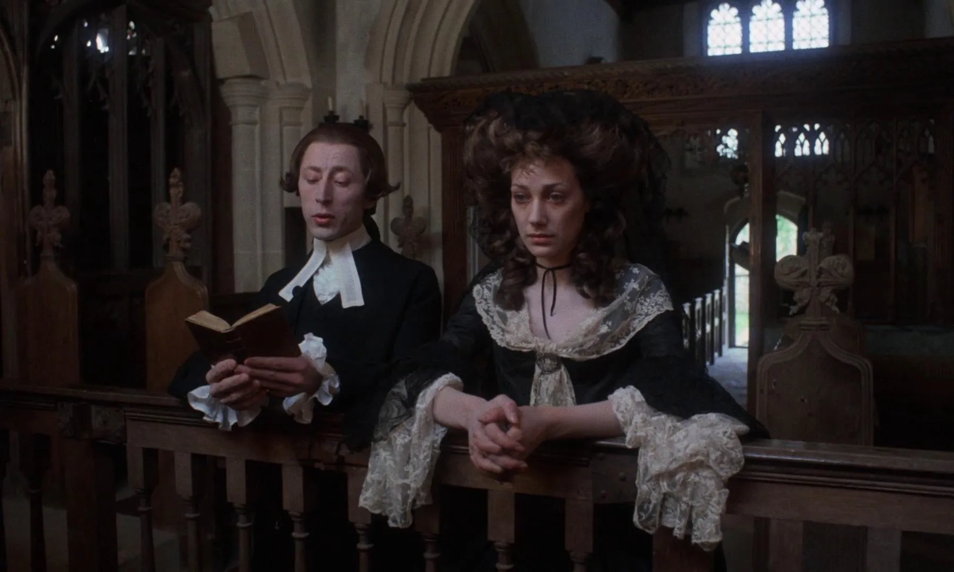 Marisa Berenson and Murray Melvin in Barry Lyndon (1975)