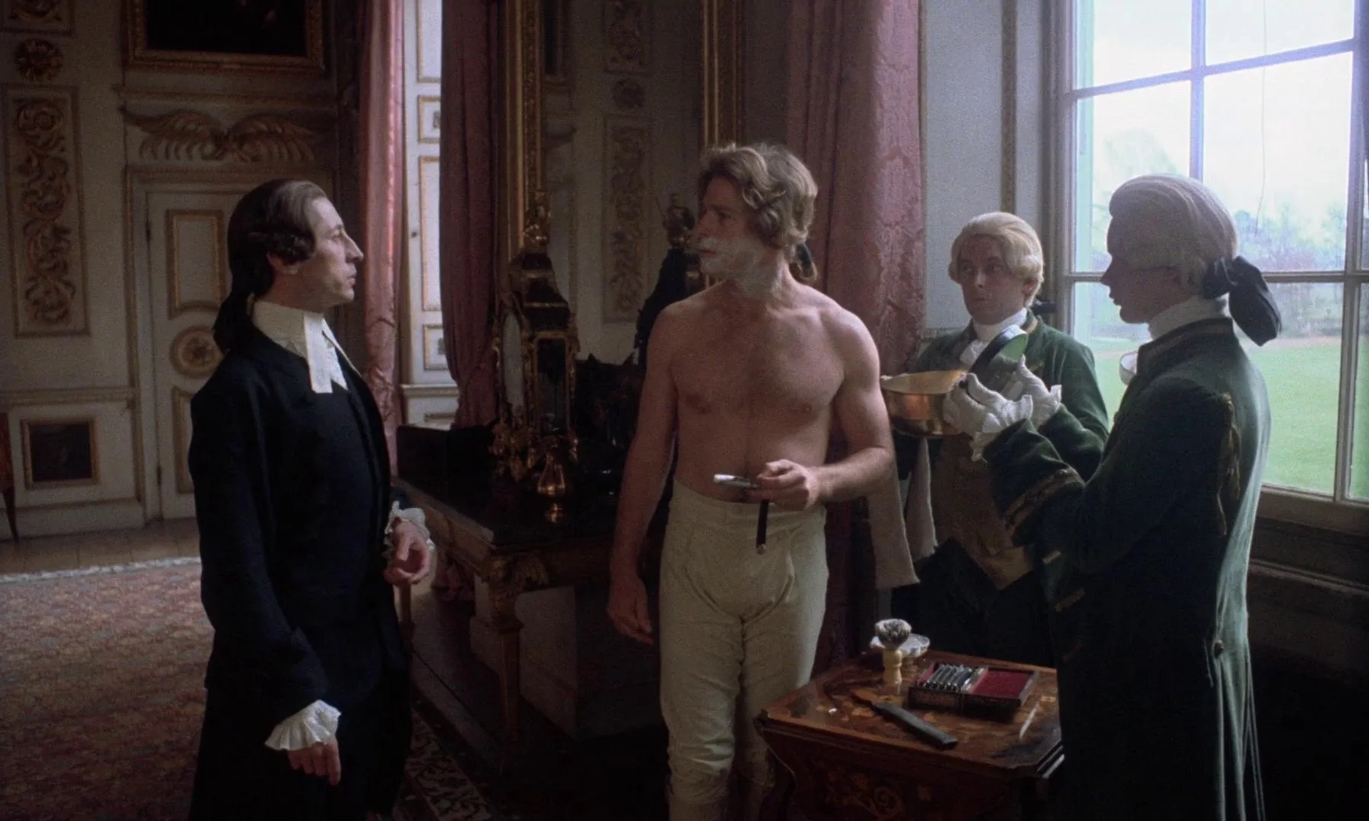 Murray Melvin and Ryan O'Neal in Barry Lyndon (1975)