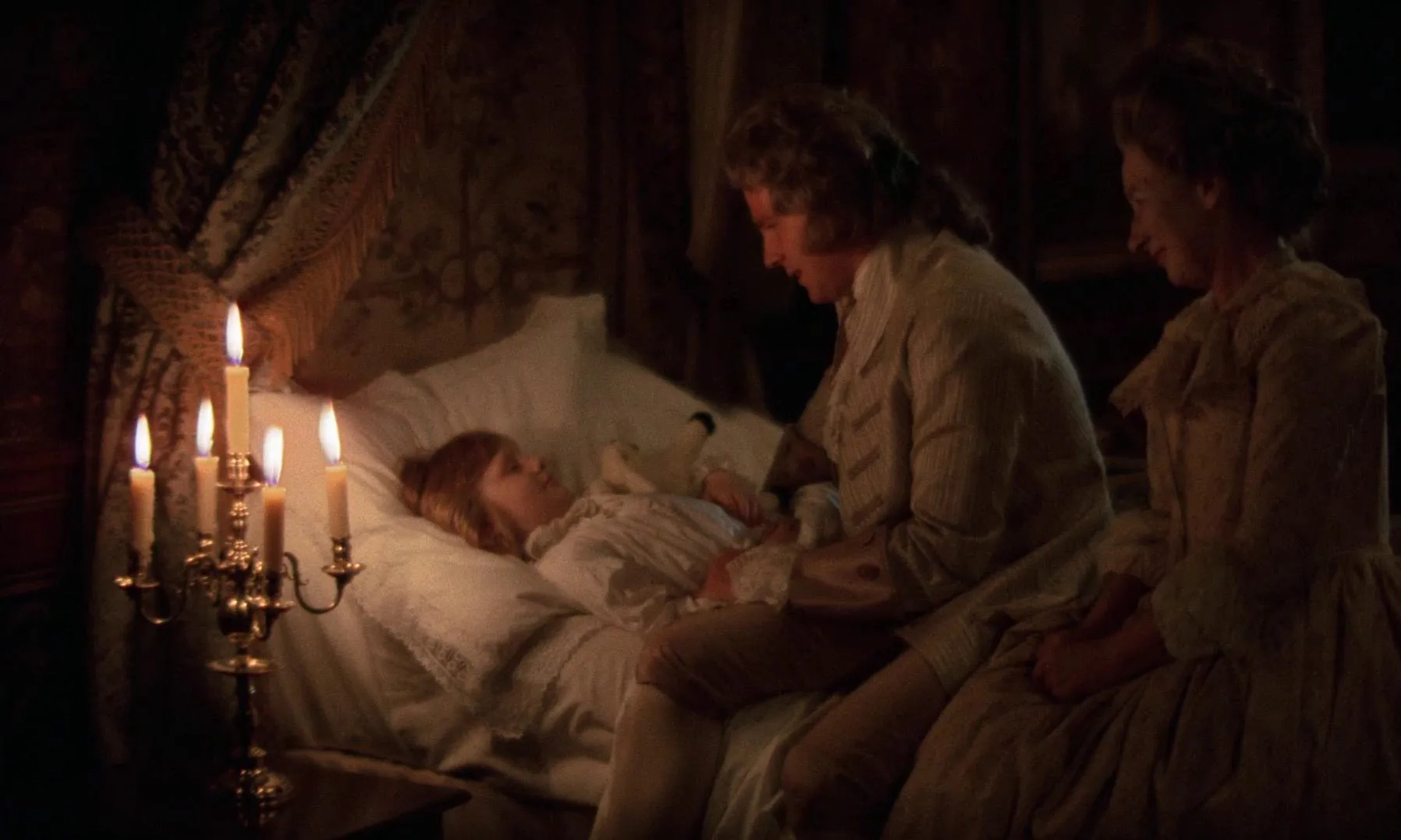 Marie Kean, David Morley, and Ryan O'Neal in Barry Lyndon (1975)