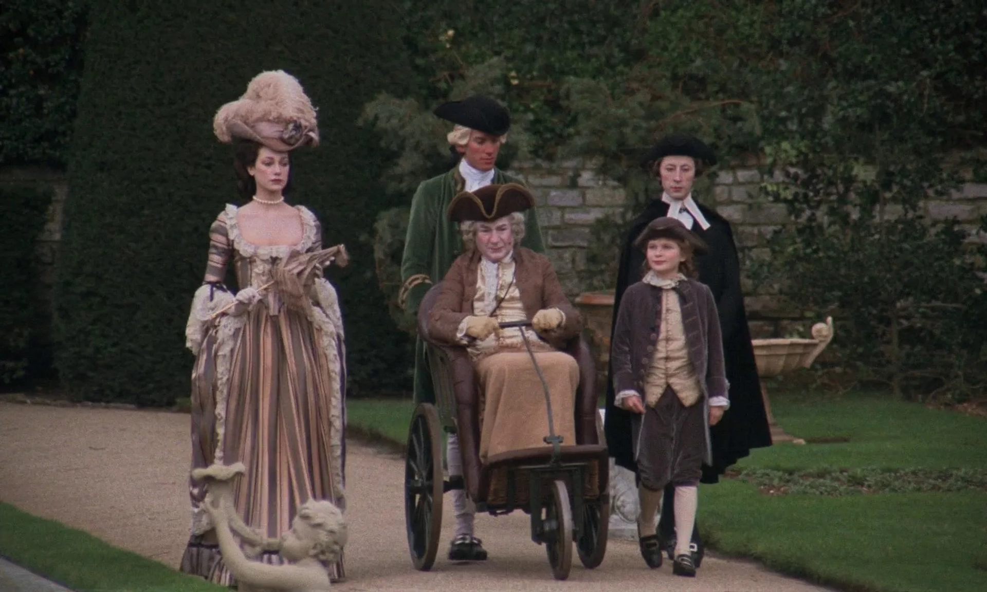 Marisa Berenson, Murray Melvin, Frank Middlemass, and Dominic Savage in Barry Lyndon (1975)