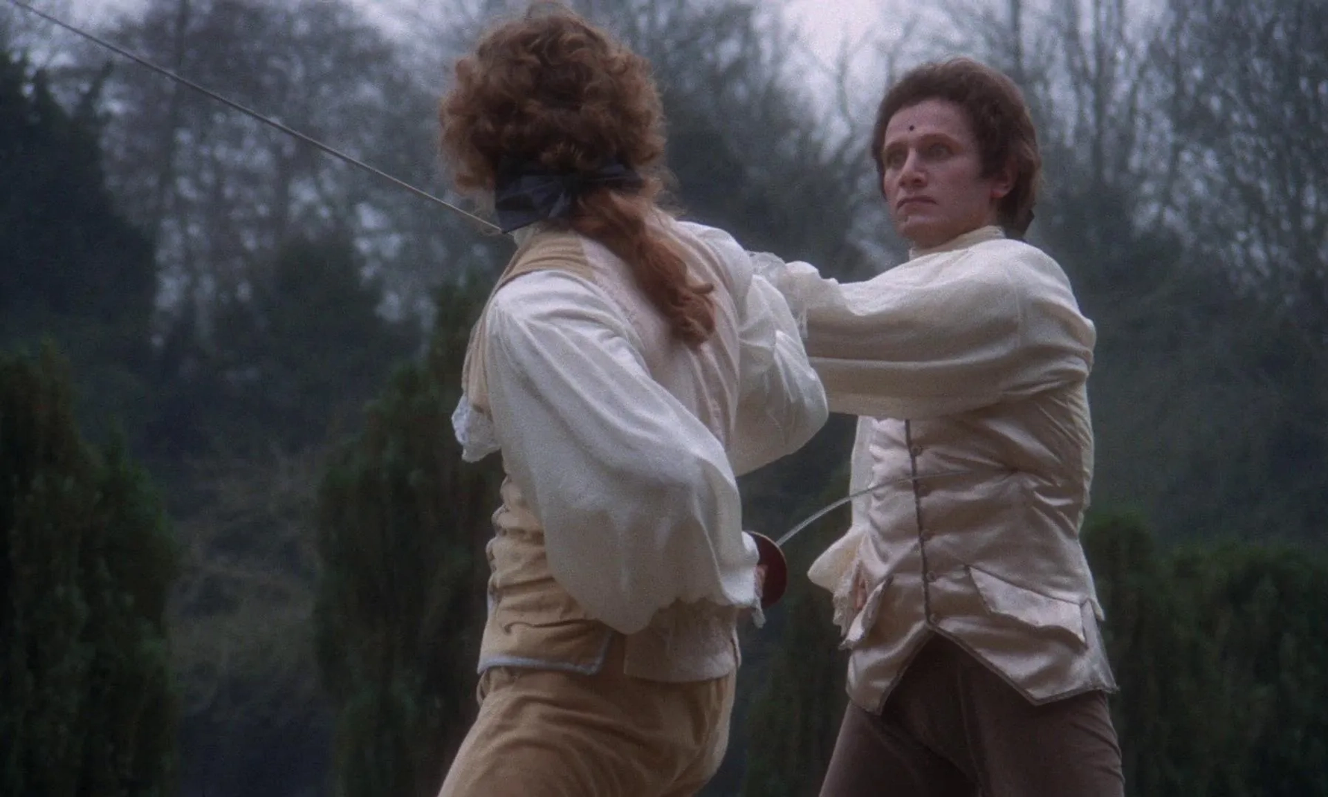 Steven Berkoff and Ryan O'Neal in Barry Lyndon (1975)