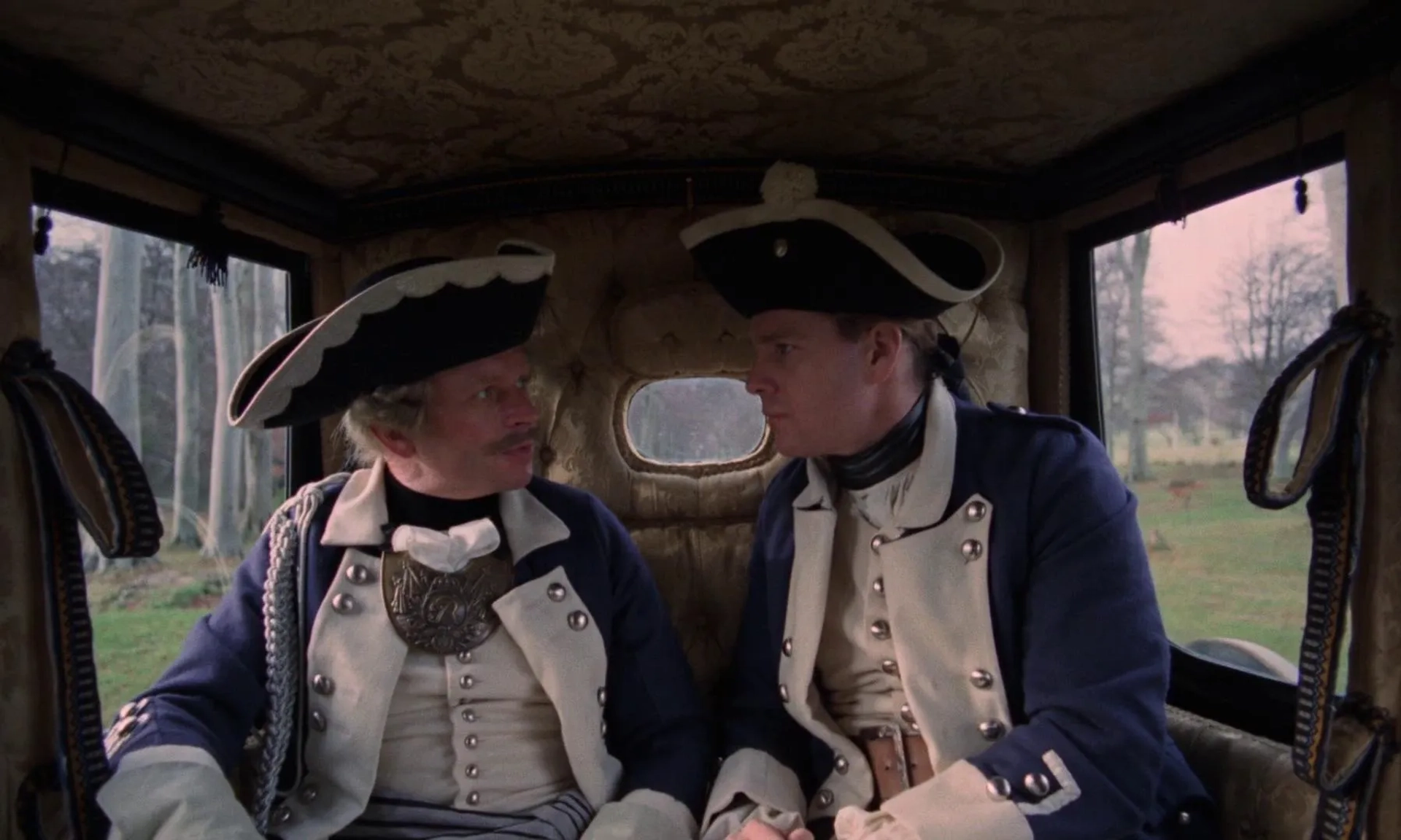 Hardy Krüger and Ryan O'Neal in Barry Lyndon (1975)