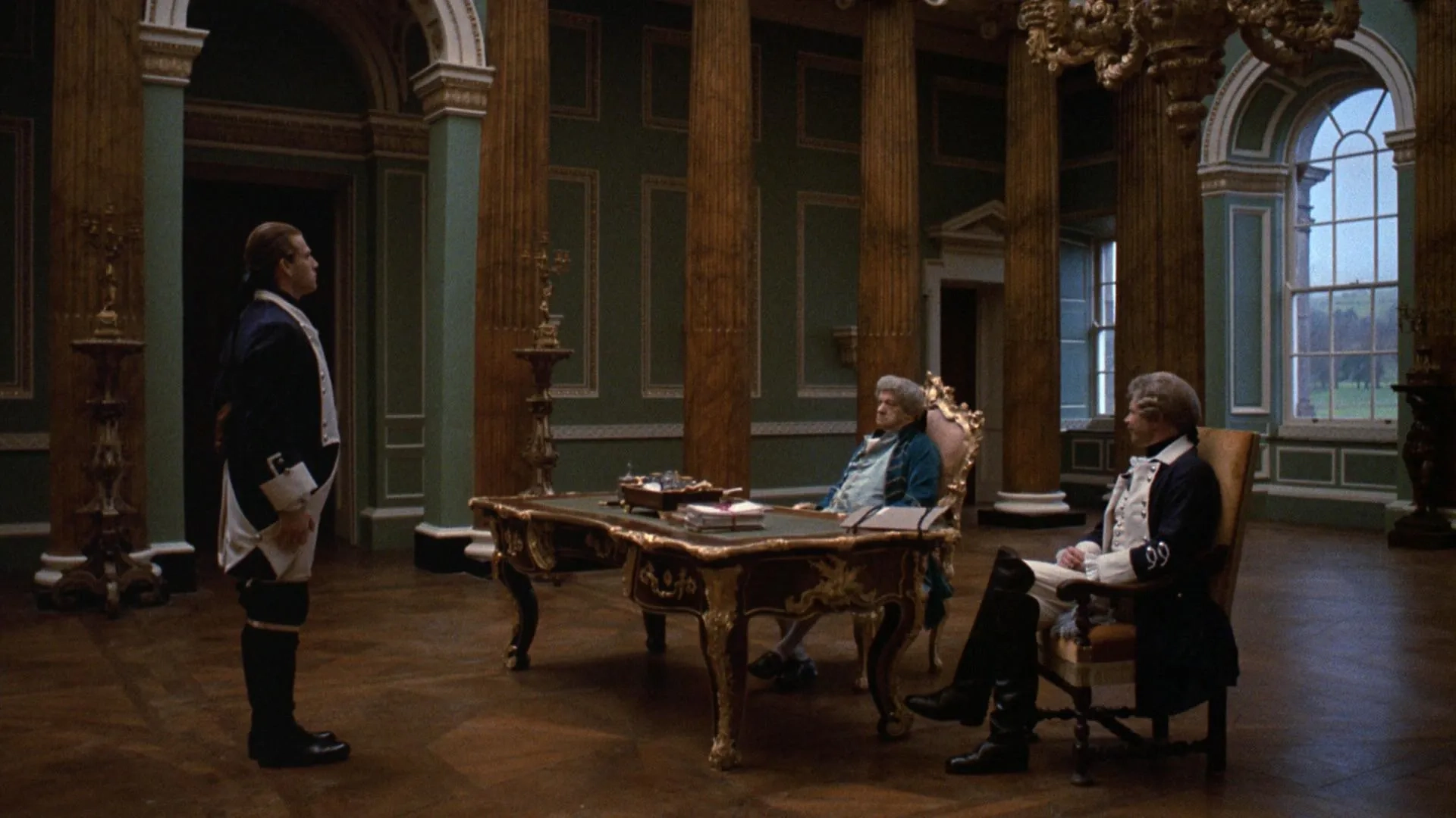 Hardy Krüger, Ryan O'Neal, and Frederick Schiller in Barry Lyndon (1975)