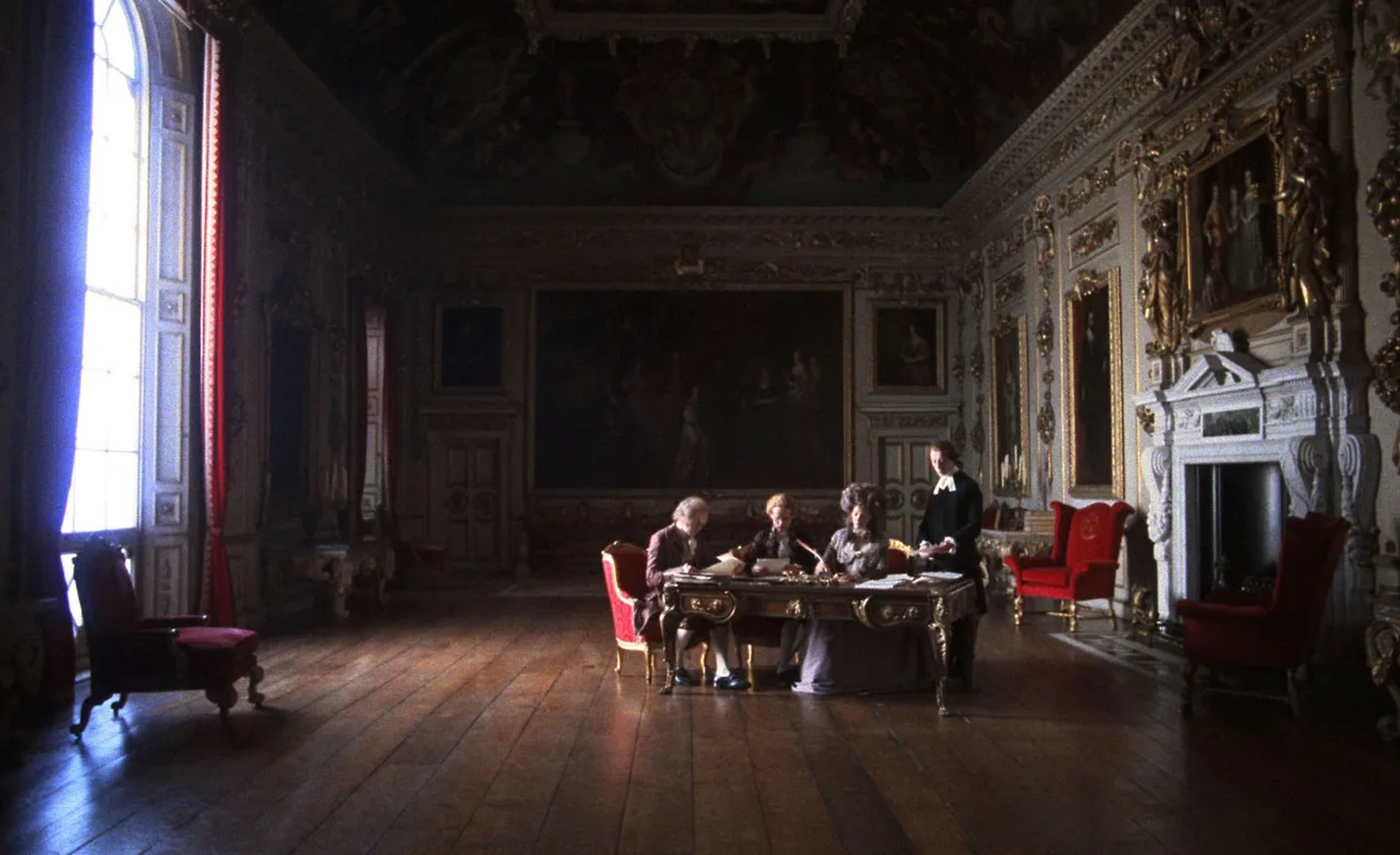 Marisa Berenson, Murray Melvin, Philip Stone, and Leon Vitali in Barry Lyndon (1975)