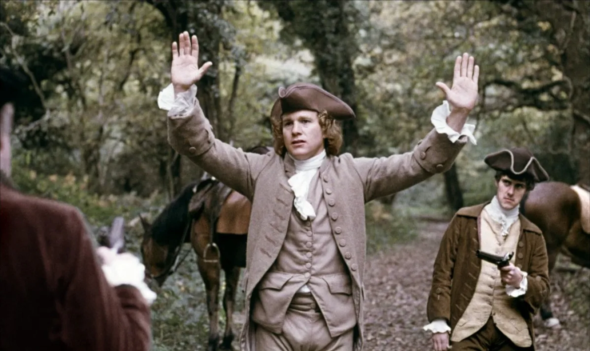 Billy Boyle, Ryan O'Neal, and Arthur O'Sullivan in Barry Lyndon (1975)