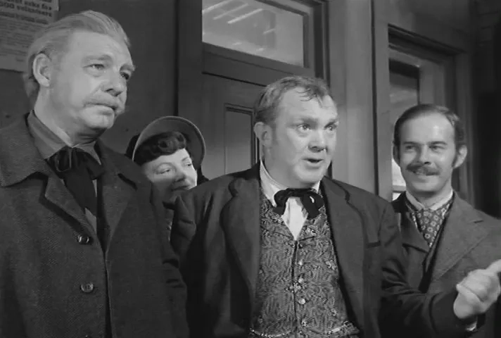 Lon Chaney Jr., Thomas Mitchell, and Harry Morgan in High Noon (1952)
