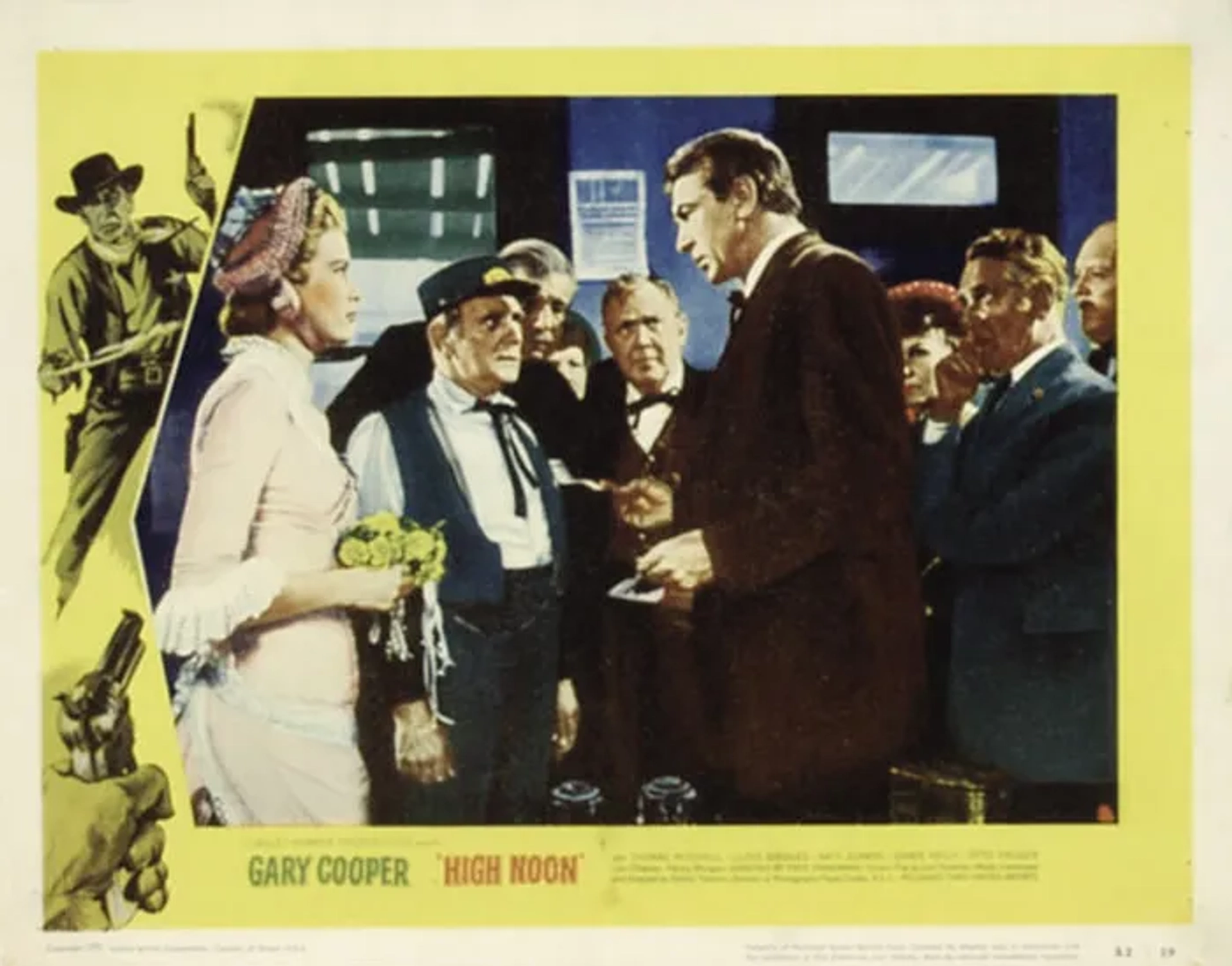 Gary Cooper, Grace Kelly, Lon Chaney Jr., Otto Kruger, Thomas Mitchell, and Ted Stanhope in High Noon (1952)